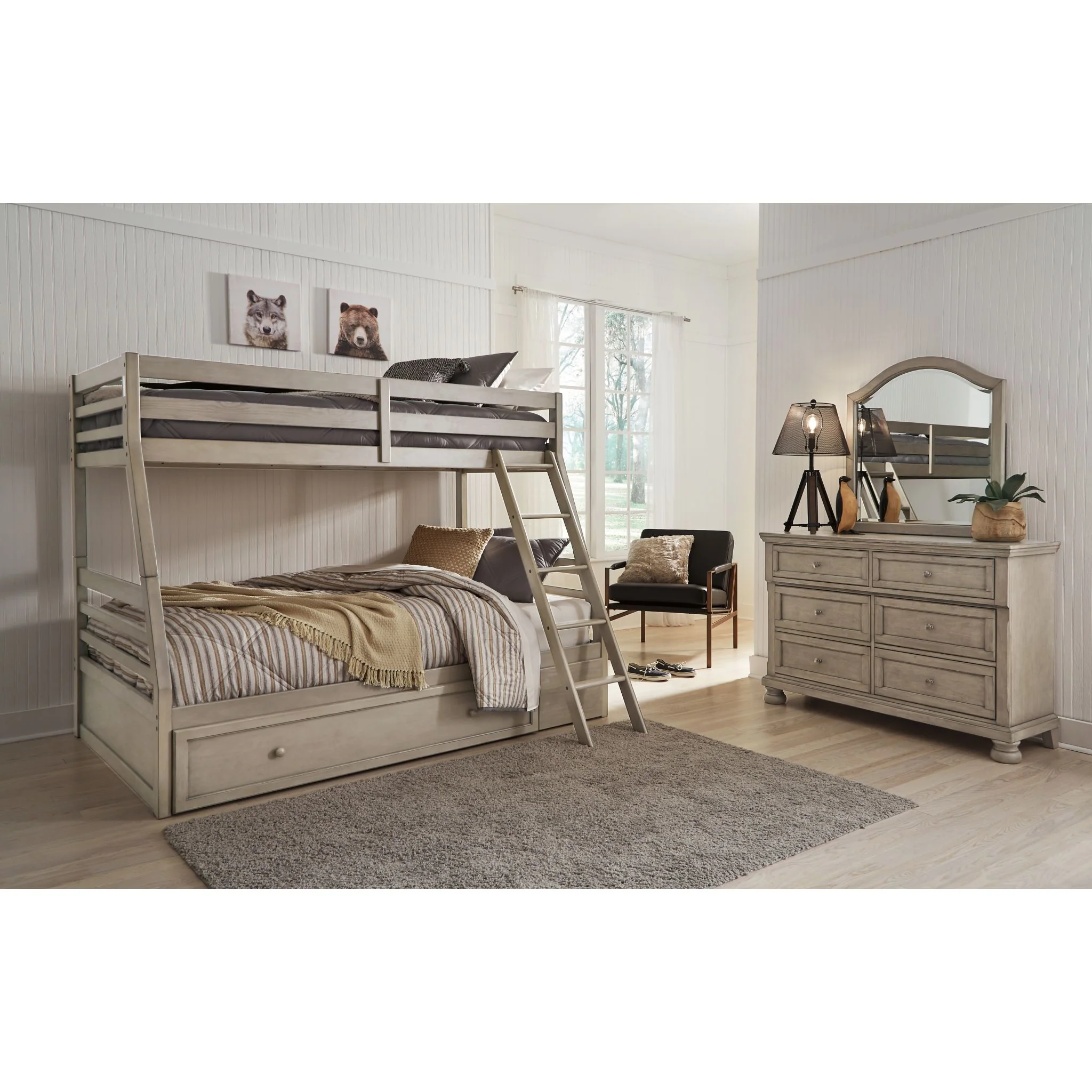 Lettner Twin/Full Bunk Bed with Storage - Image 3