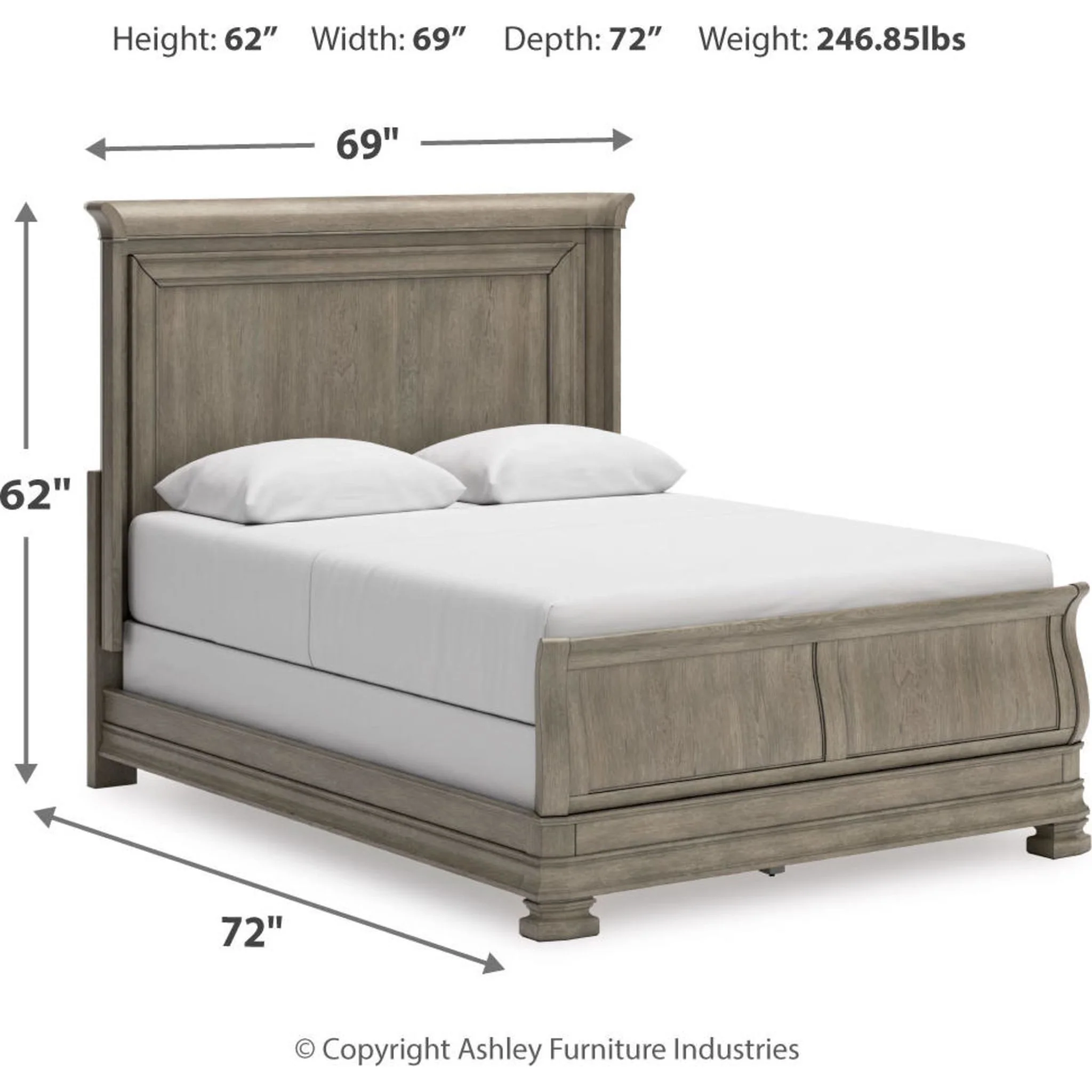 Lexorne 5 Piece Queen Sleigh Bedroom - Image 15