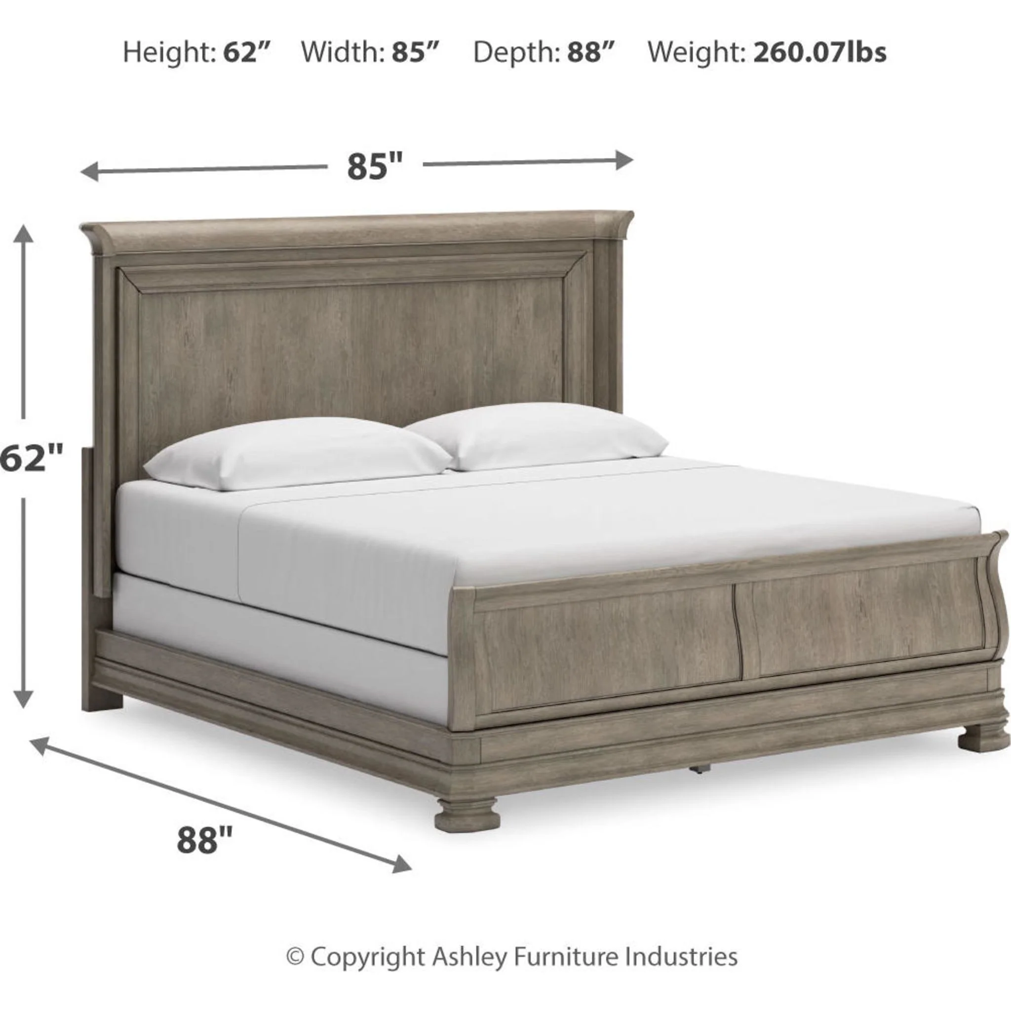 Lexorne King Sleigh Bed - Image 12