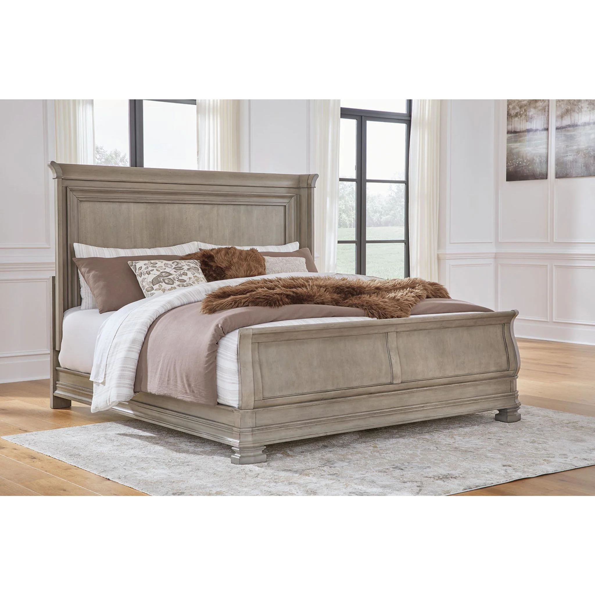 Lexorne King Sleigh Bed - Image 9