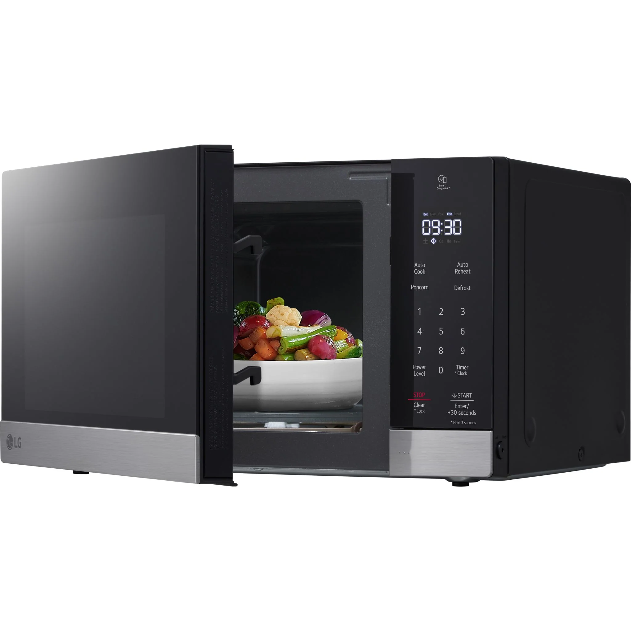 LG 0.9 cu. ft. NeoChef™ Countertop Microwave with Smart Inverter - Stainless (MSER0990S) - Image 10