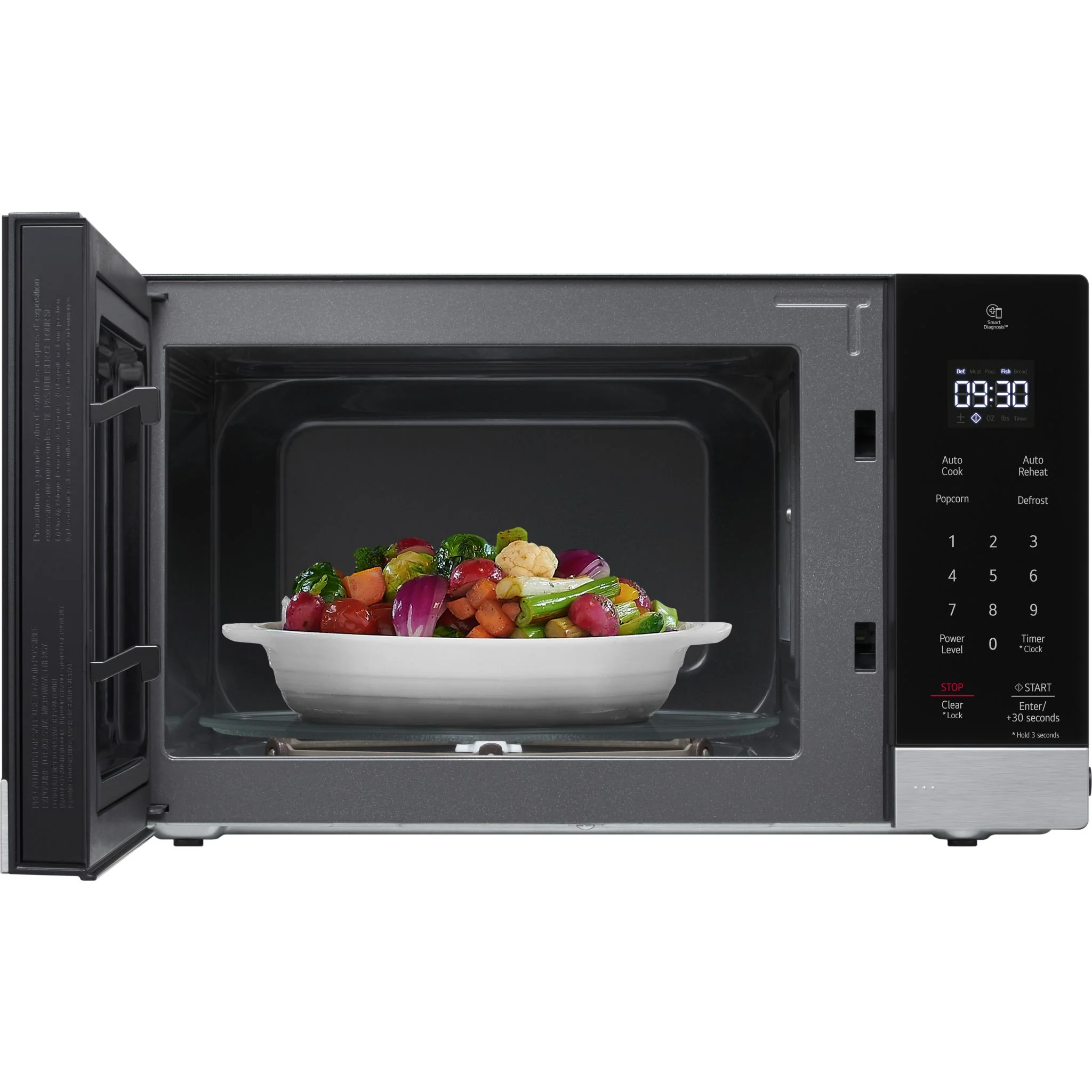 LG 0.9 cu. ft. NeoChef™ Countertop Microwave with Smart Inverter - Stainless (MSER0990S) - Image 3