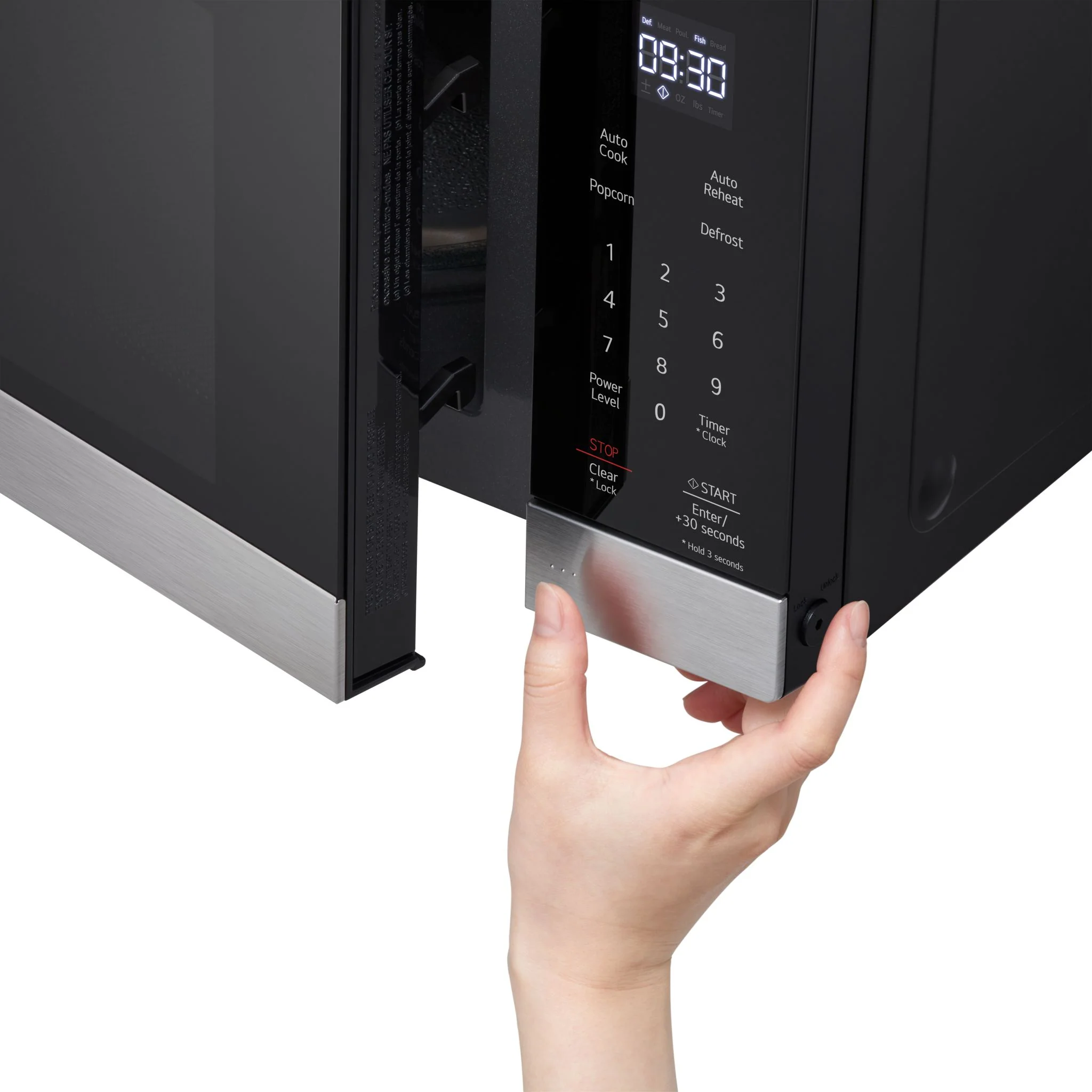 LG 0.9 cu. ft. NeoChef™ Countertop Microwave with Smart Inverter - Stainless (MSER0990S) - Image 6