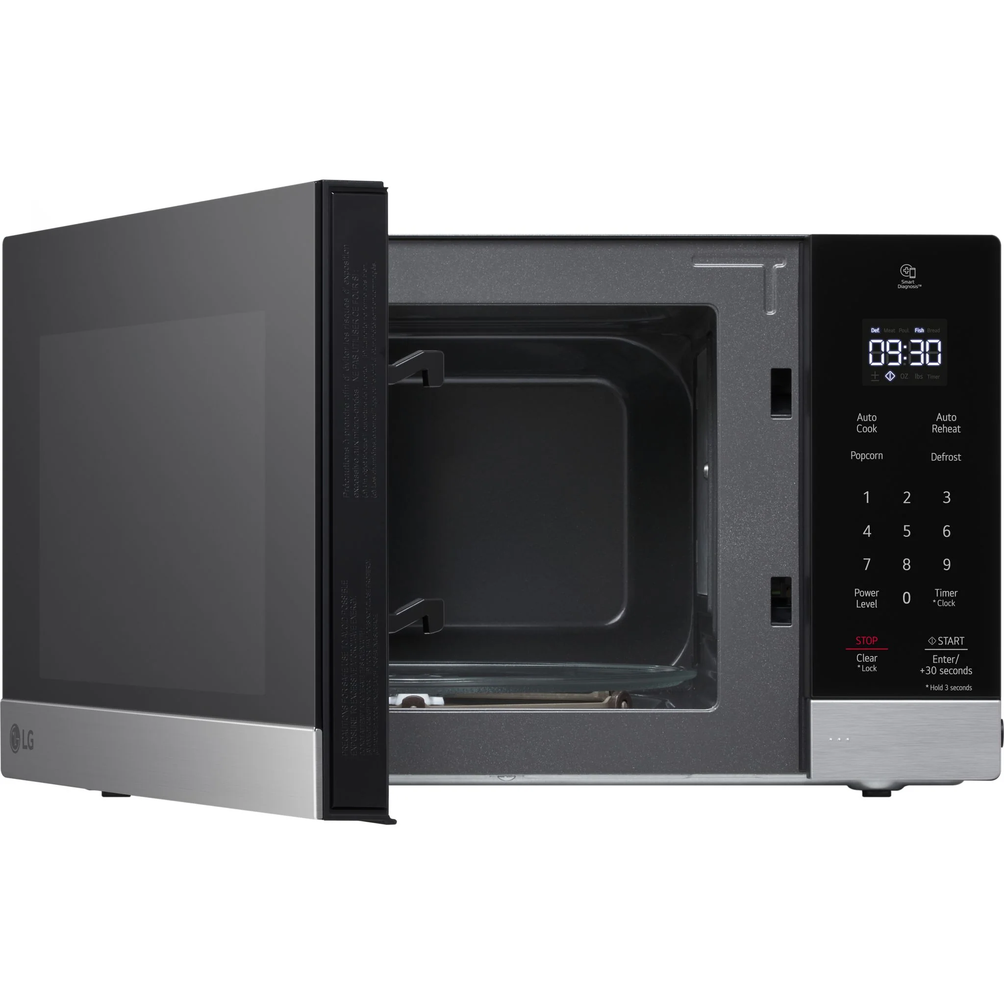 LG 0.9 cu. ft. NeoChef™ Countertop Microwave with Smart Inverter - Stainless (MSER0990S) - Image 7
