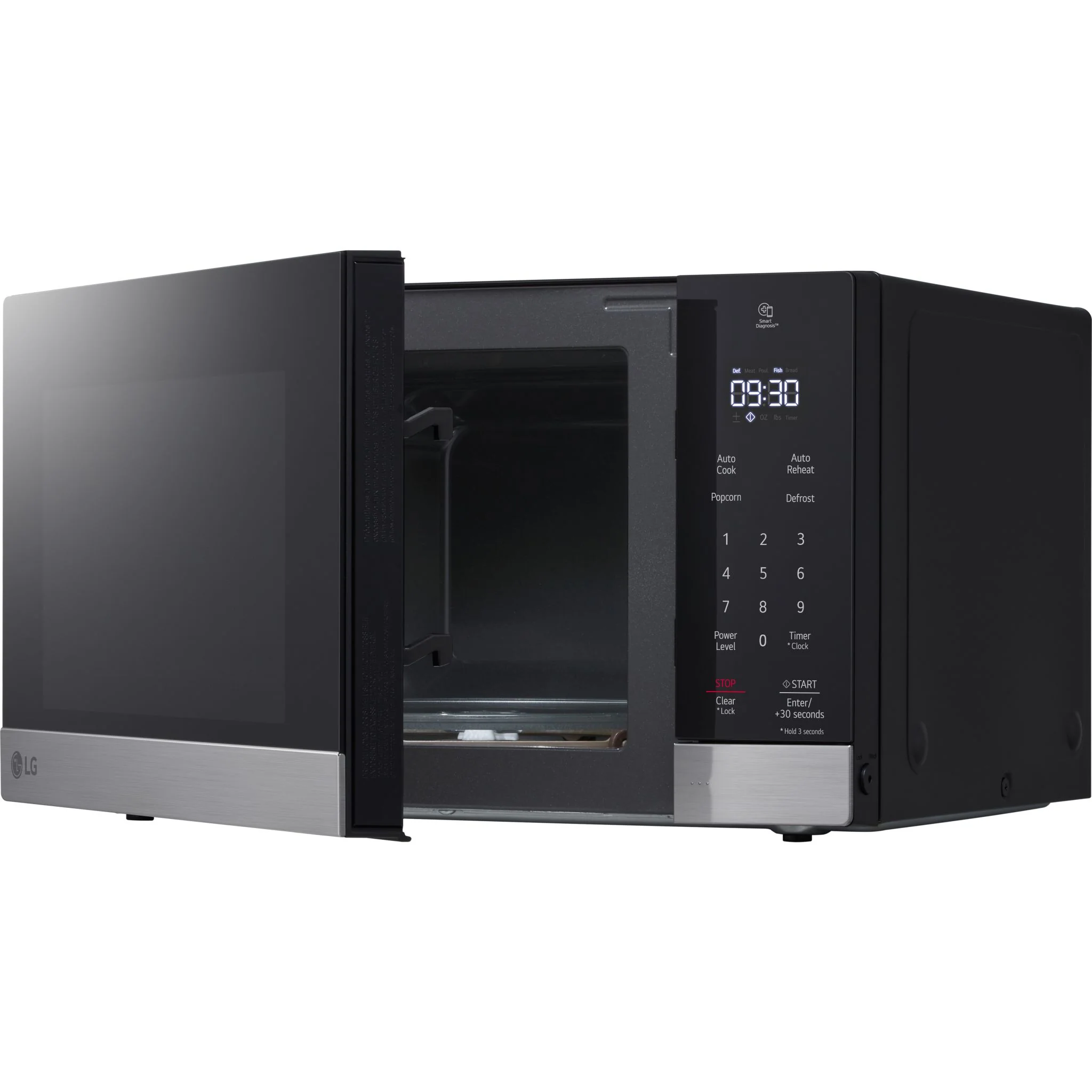 LG 0.9 cu. ft. NeoChef™ Countertop Microwave with Smart Inverter - Stainless (MSER0990S) - Image 9