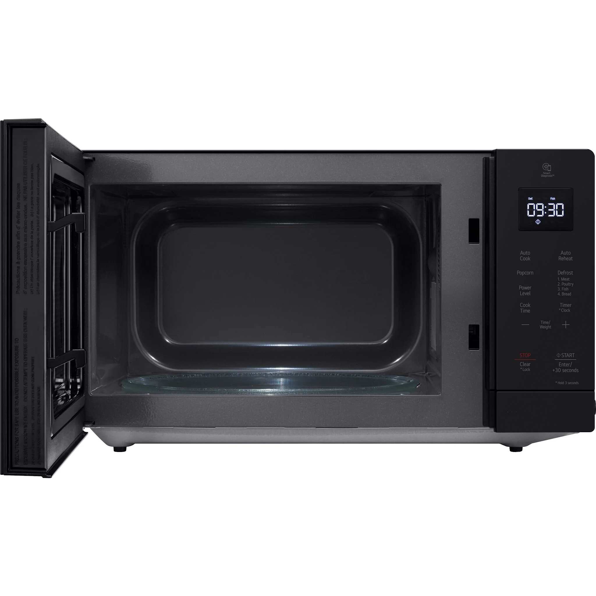 LG 1.1 cu. ft. Countertop Microwave with EasyClean® Interior - BLACK (MSER1130B) - Image 10