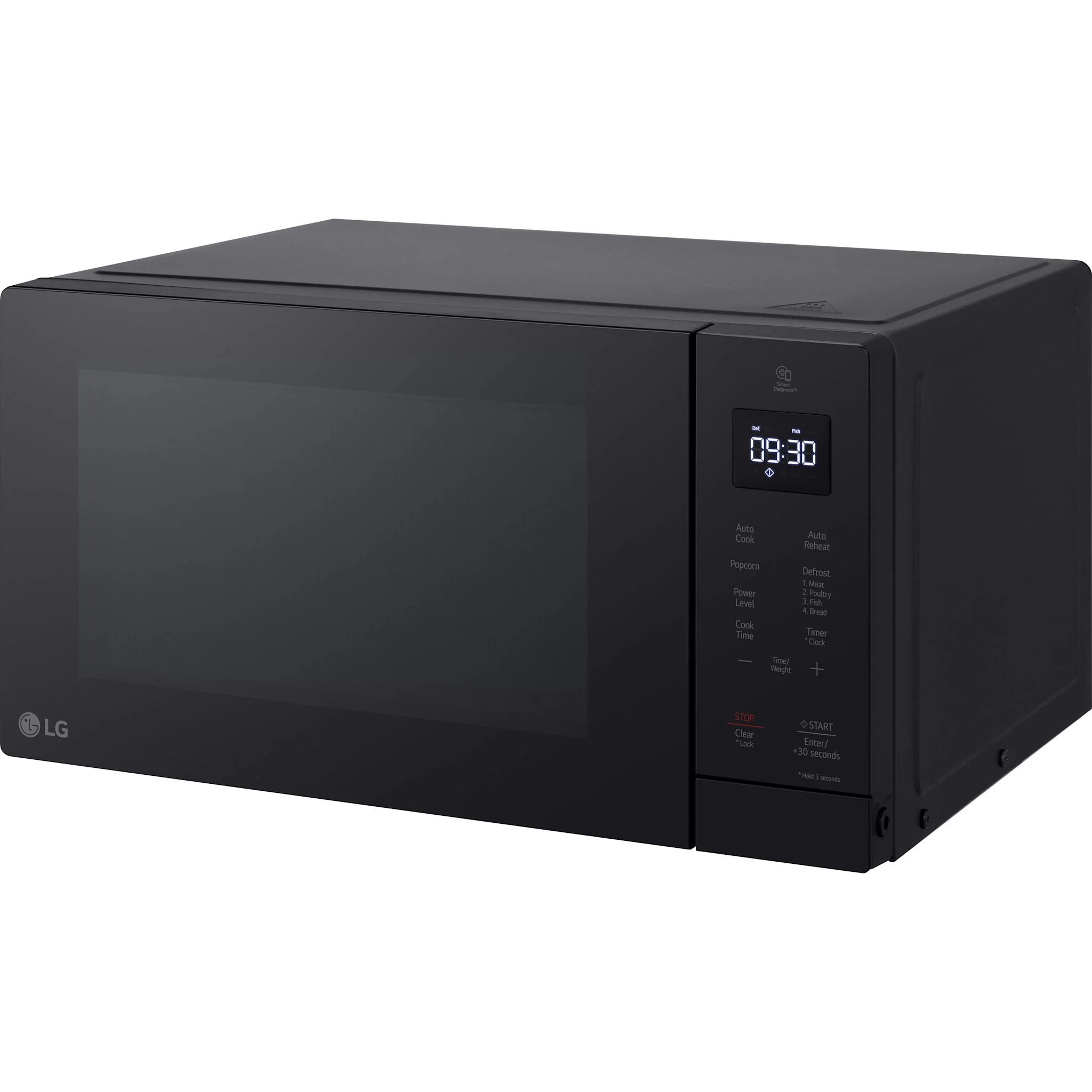 LG 1.1 cu. ft. Countertop Microwave with EasyClean® Interior - BLACK (MSER1130B) - Image 2