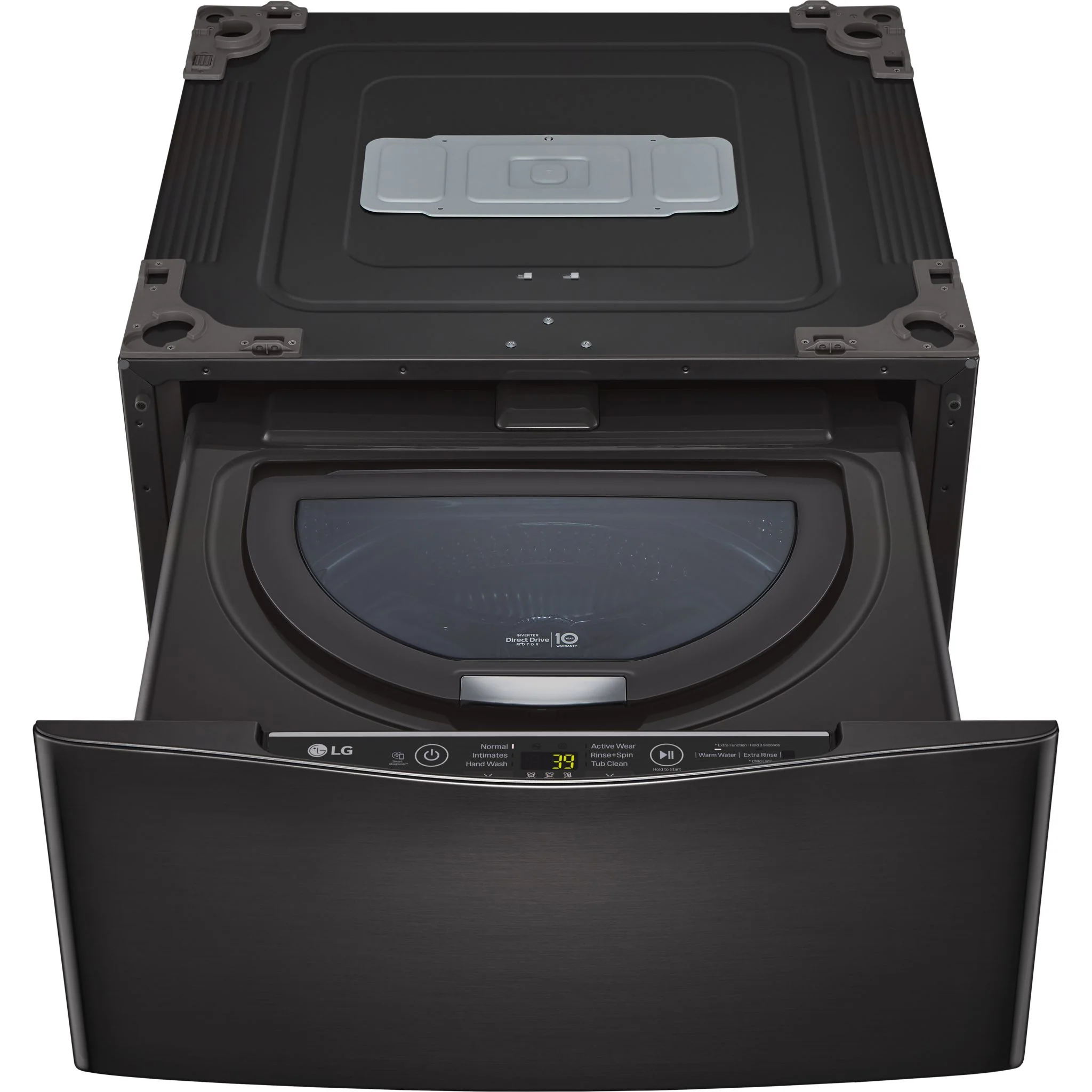 LG 1.1.cu.ft. TWINWash™ Pedestal Washer - Black (WD200CB) - Image 5