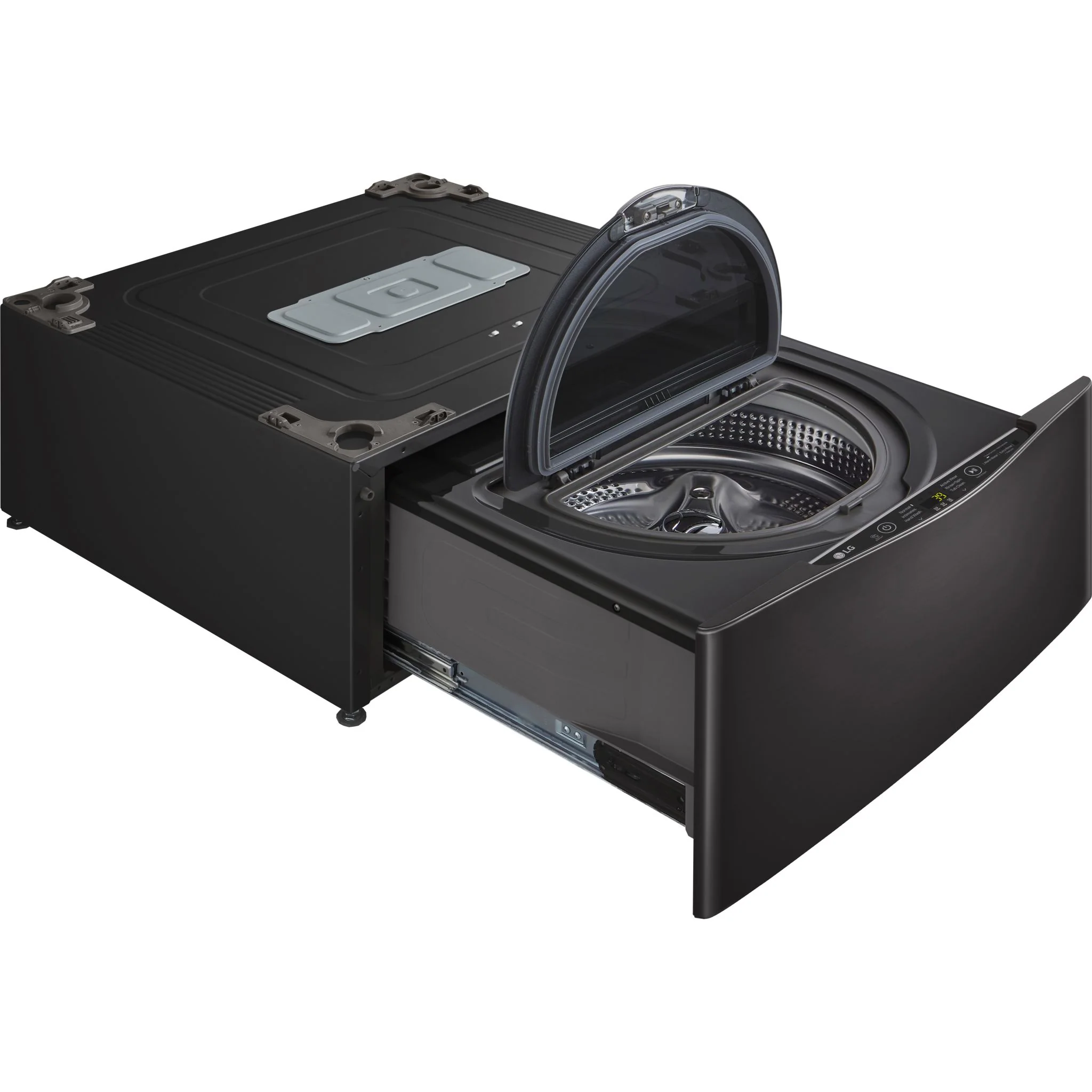 LG 1.1.cu.ft. TWINWash™ Pedestal Washer - Black (WD200CB) - Image 8