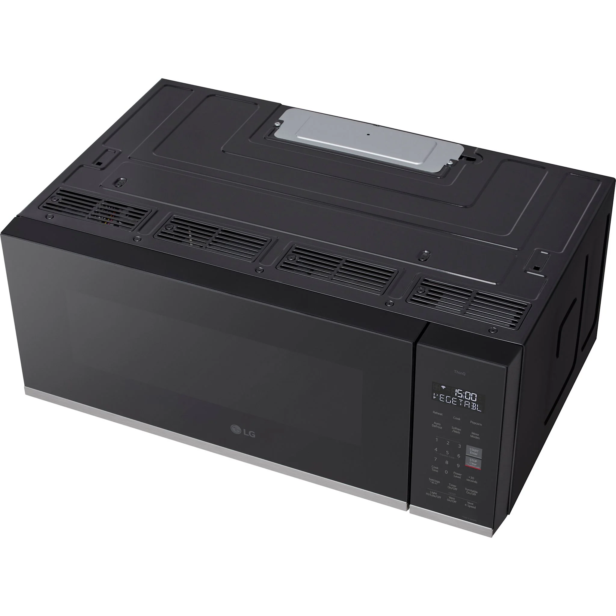 LG 1.3 cu. ft. Smart Low Profile Over-the-Range Microwave Oven - Stainless (MVEF1323F) - Image 4