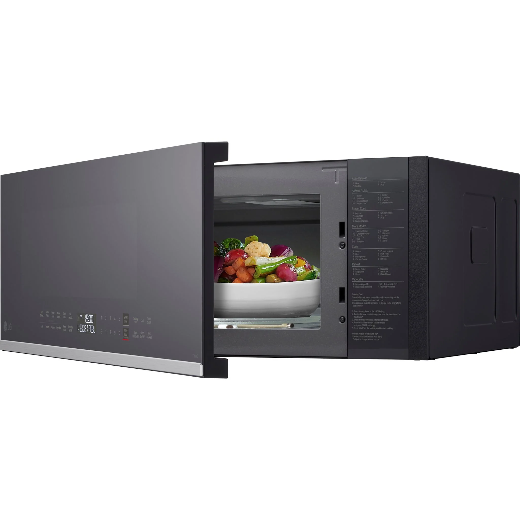 LG 1.3 cu. ft. Smart Low Profile Over-the-Range Microwave Oven with Sensor Cook - Stainless (MVEF1337F) - Image 3