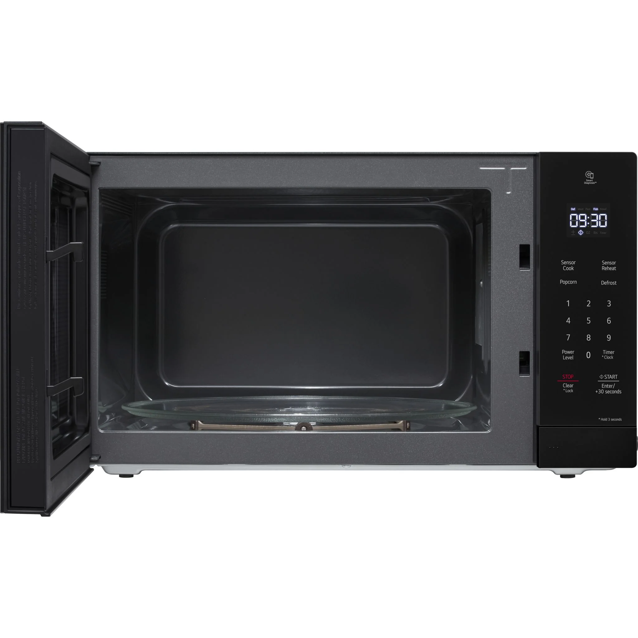 LG 1.5 cu. ft. NeoChef™ Countertop Microwave - Stainless Steel - BLACK (MSER1590B) - Image 4