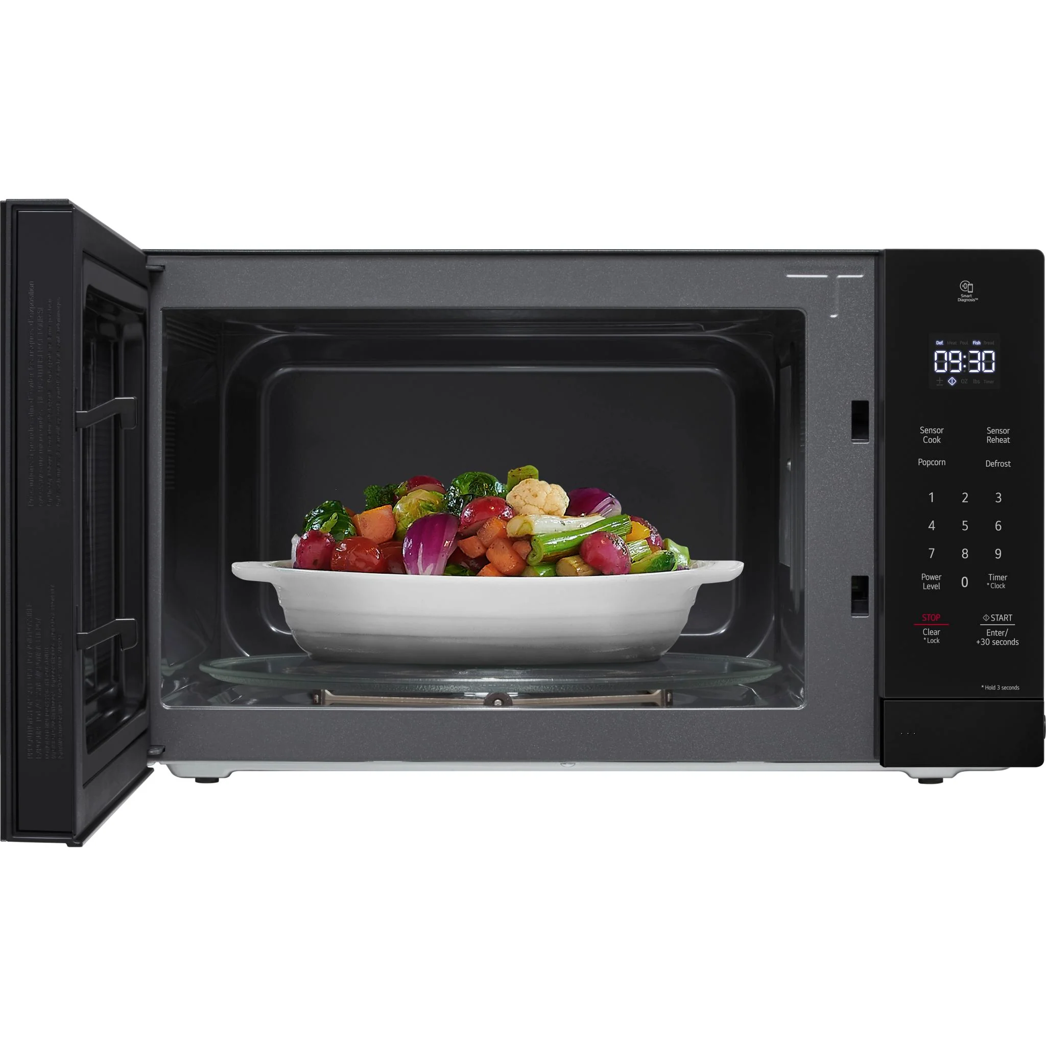 LG 1.5 cu. ft. NeoChef™ Countertop Microwave - Stainless Steel - BLACK (MSER1590B) - Image 5