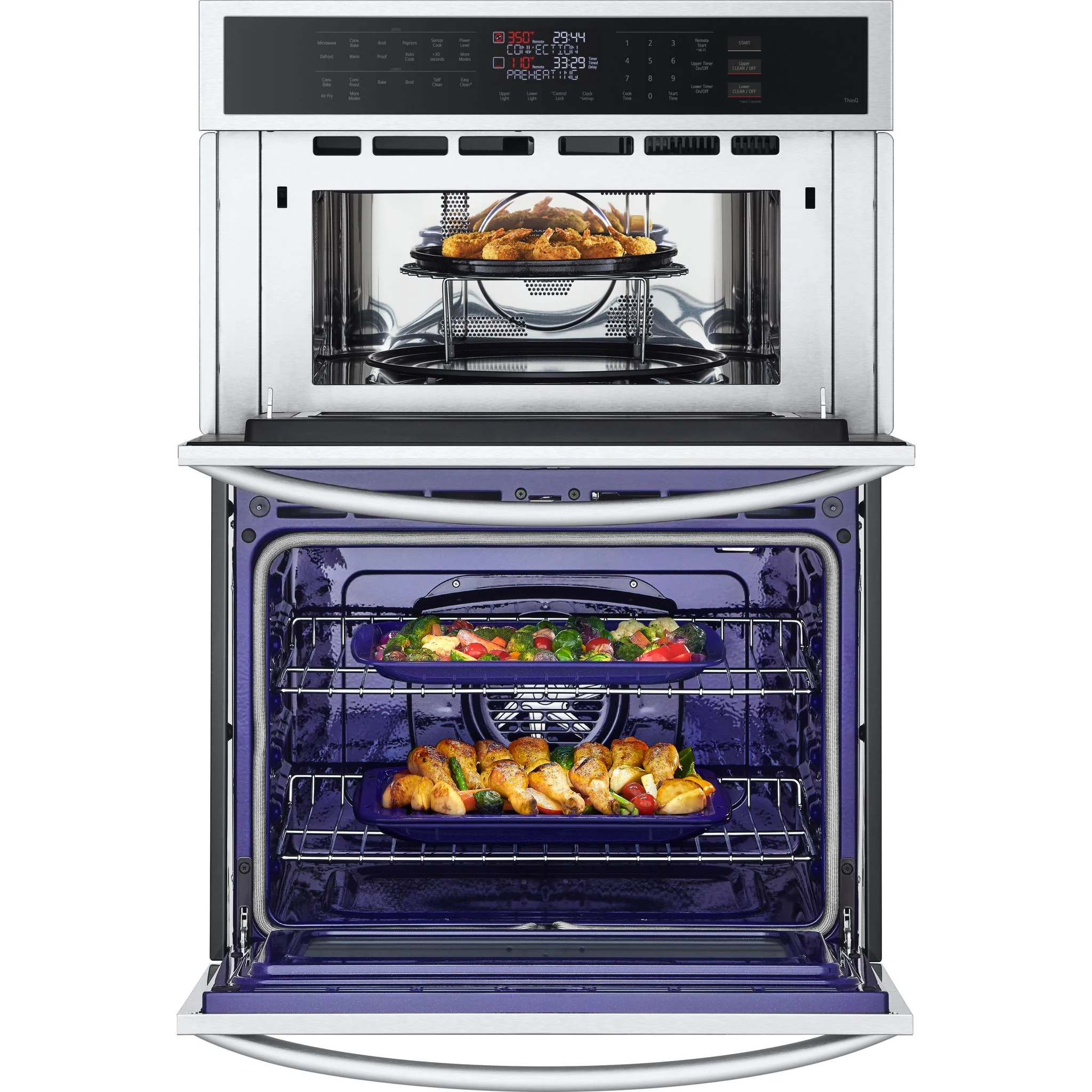 LG 1.7/4.7 cu. ft. Smart Combination Wall Oven with Convection and Air Fry - Stainless (WCEP6423F) - Image 11