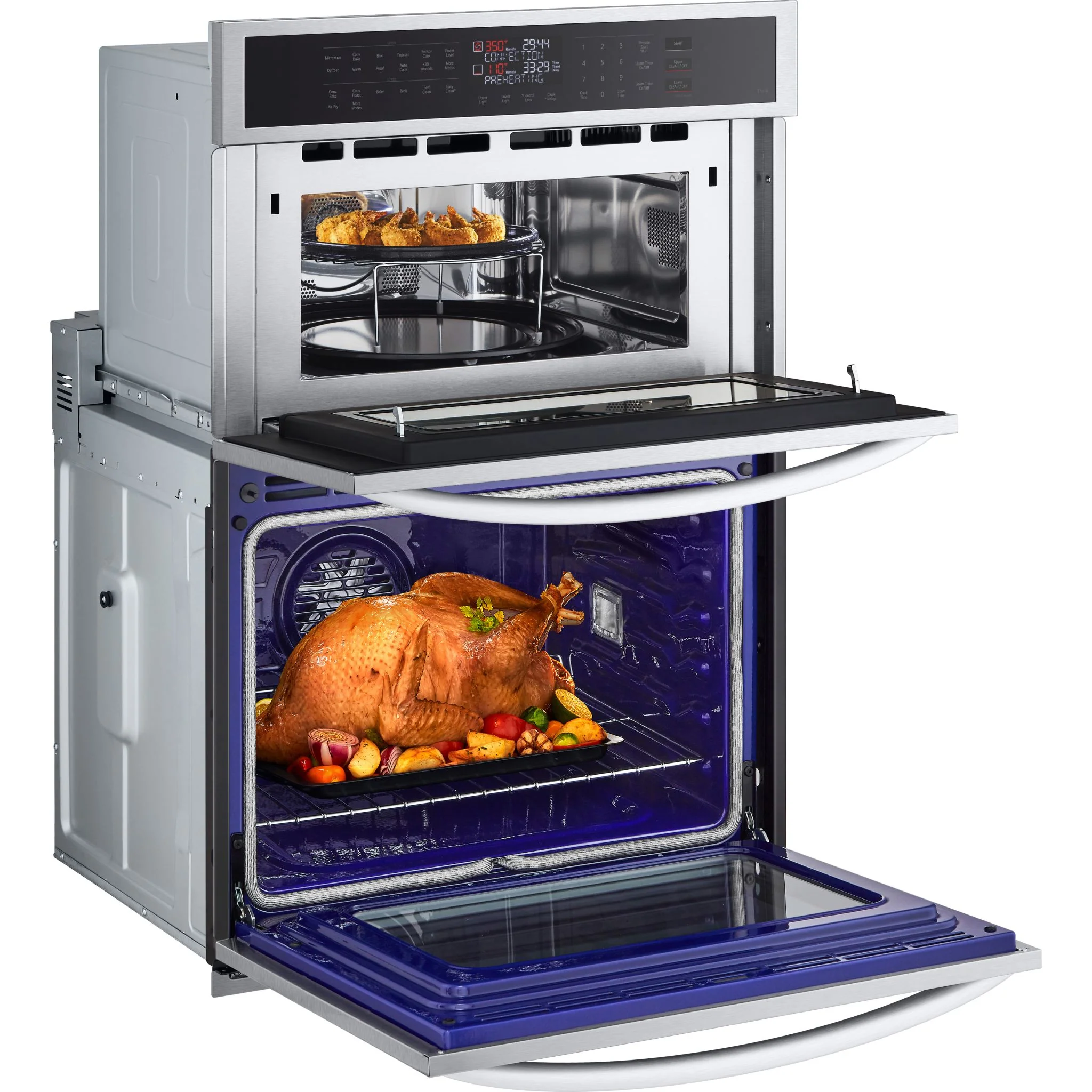 LG 1.7/4.7 cu. ft. Smart Combination Wall Oven with Convection and Air Fry - Stainless (WCEP6423F) - Image 14