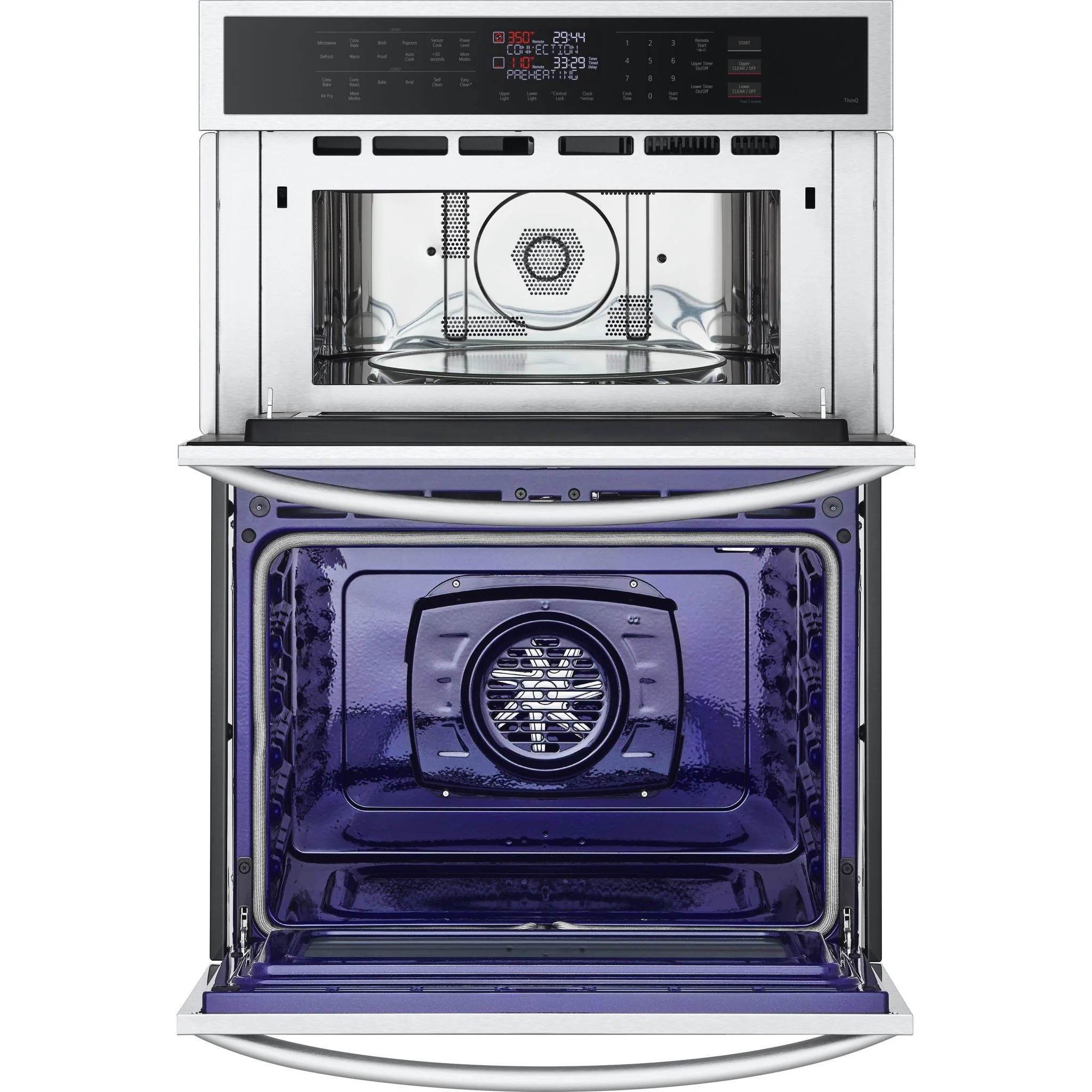 LG 1.7/4.7 cu. ft. Smart Combination Wall Oven with Convection and Air Fry - Stainless (WCEP6423F) - Image 8