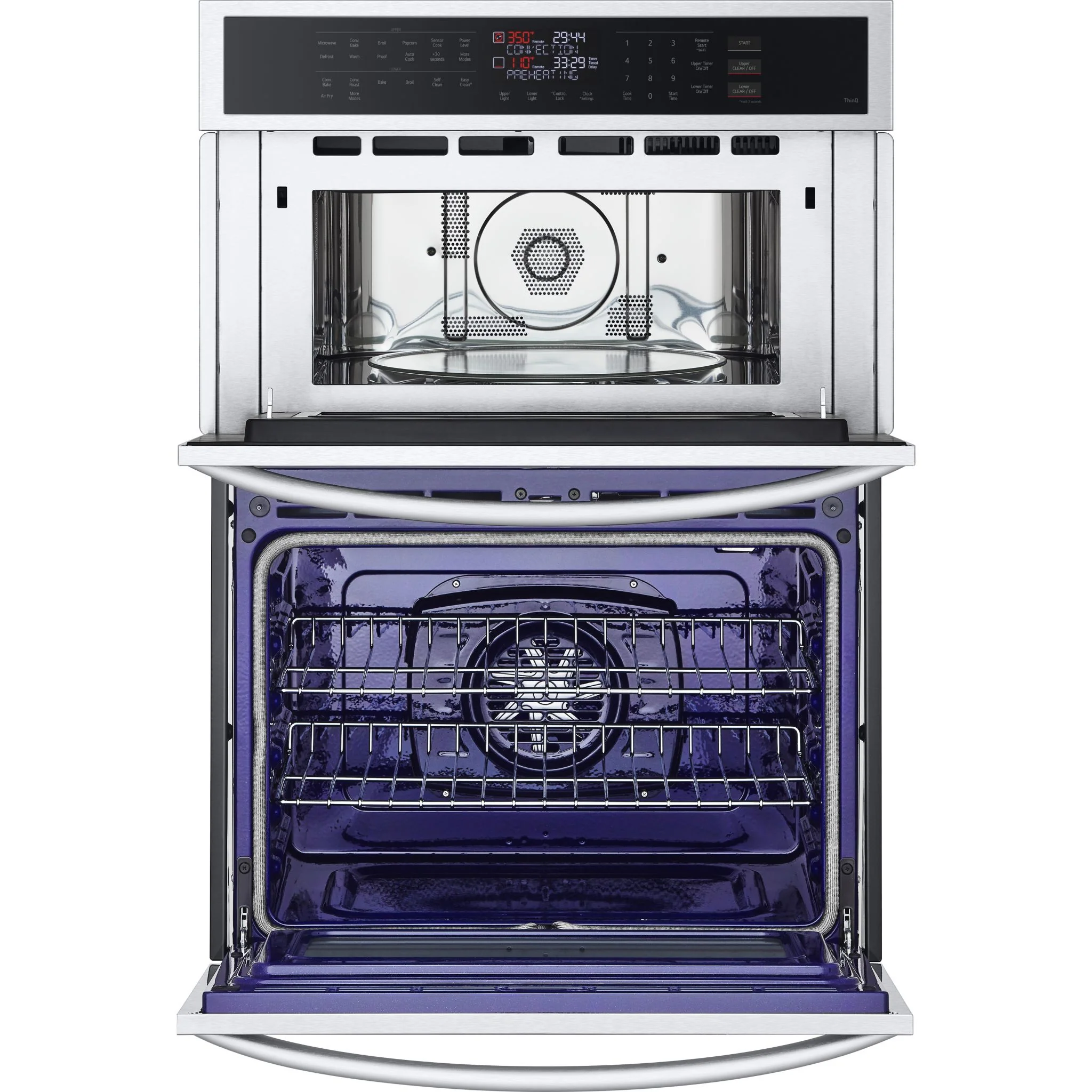LG 1.7/4.7 cu. ft. Smart Combination Wall Oven with Convection and Air Fry - Stainless (WCEP6423F) - Image 9