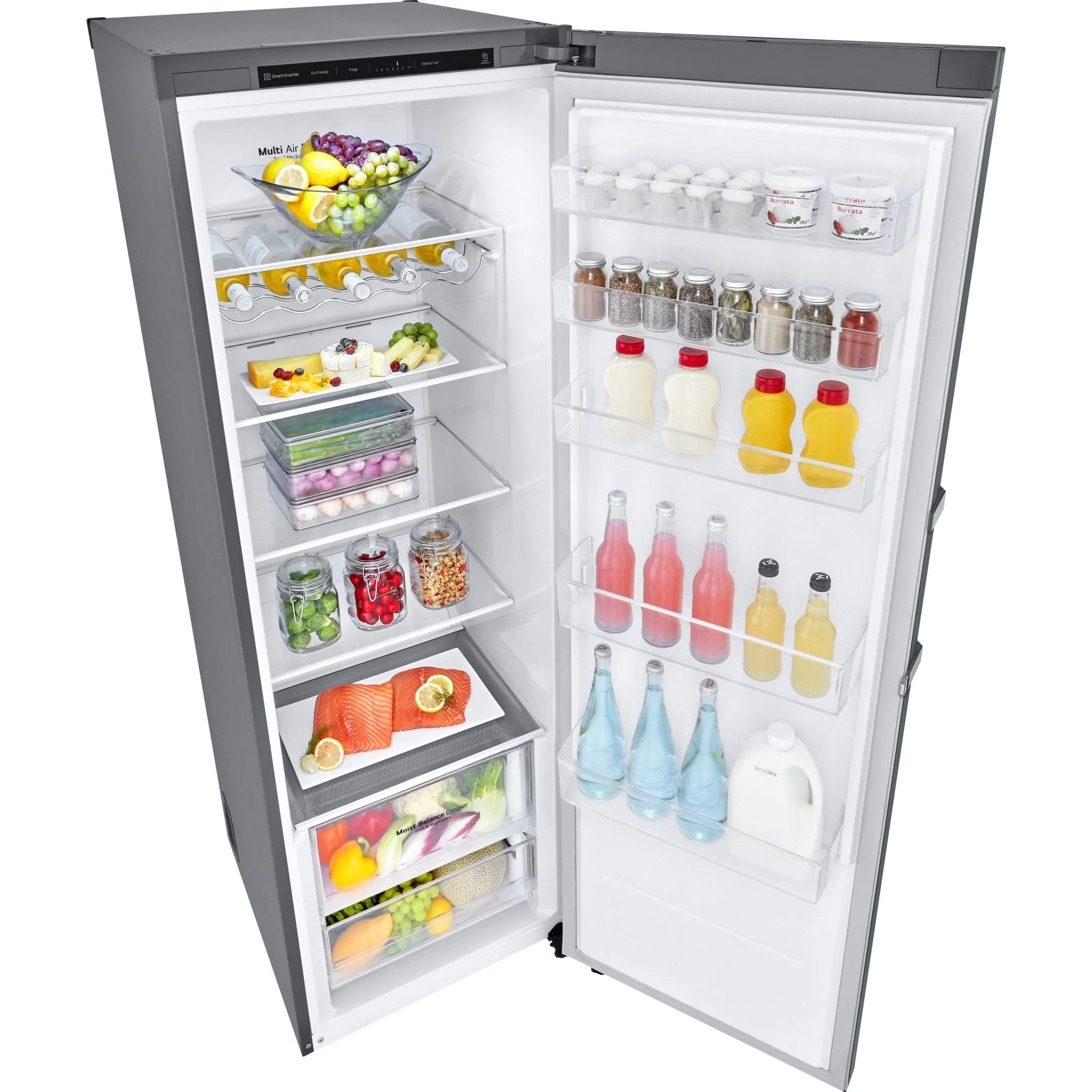 LG 13.6 cu.ft. Counter Depth Single Door Refrigerator Column - Platinum Silver (LRONC1404V) - Image 9