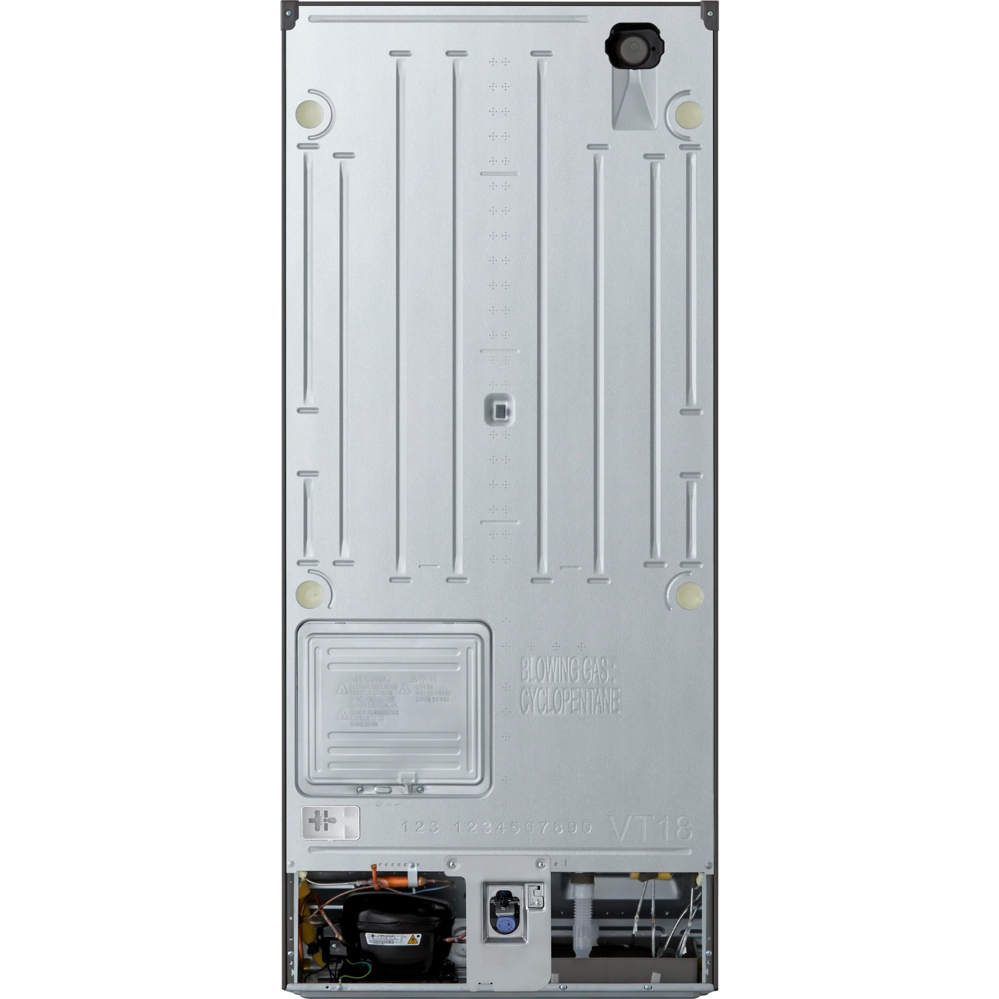 LG 18 cu.ft. Garage Ready Top Freezer refrigerator - Platinum Silver (LT18S2100S) - Image 13