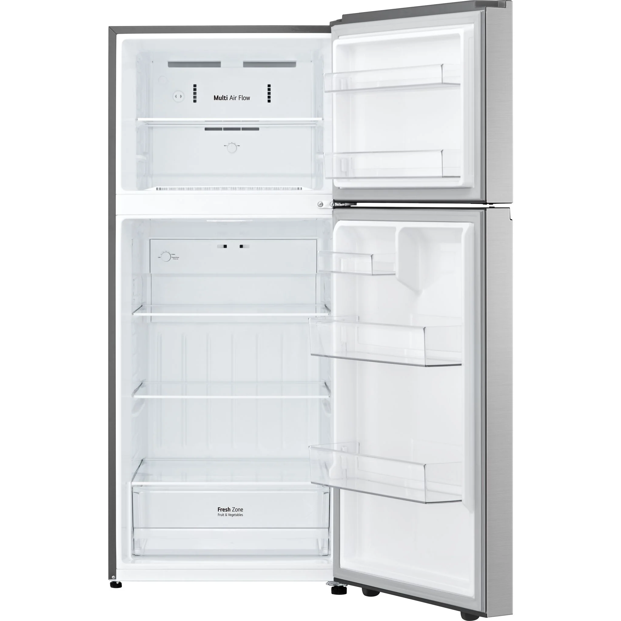 LG 18 cu.ft. Garage Ready Top Freezer refrigerator - Platinum Silver (LT18S2100S) - Image 5