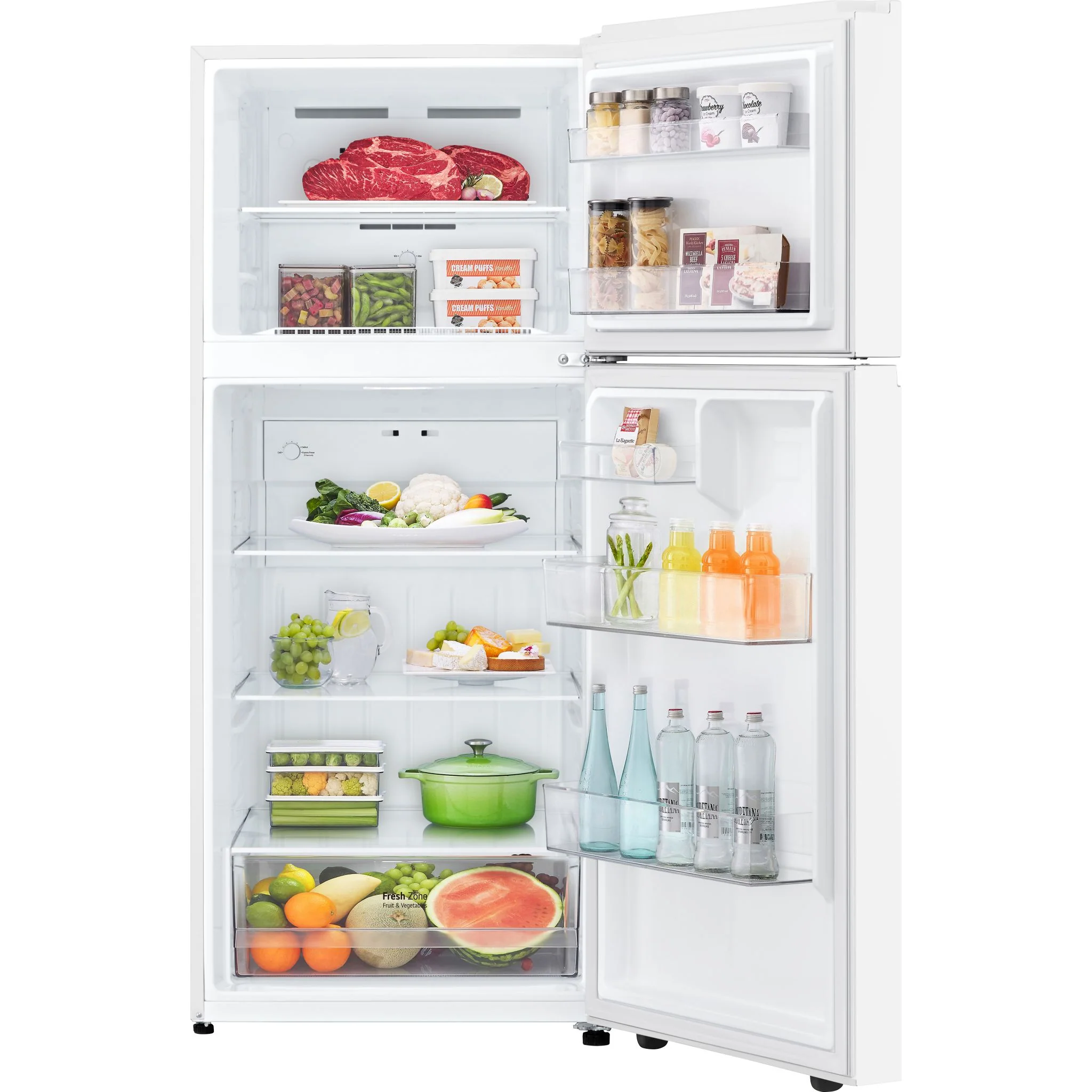 LG 18 cu.ft. Garage Ready Top Freezer refrigerator - WHITE  (LT18S2100W) - Image 12