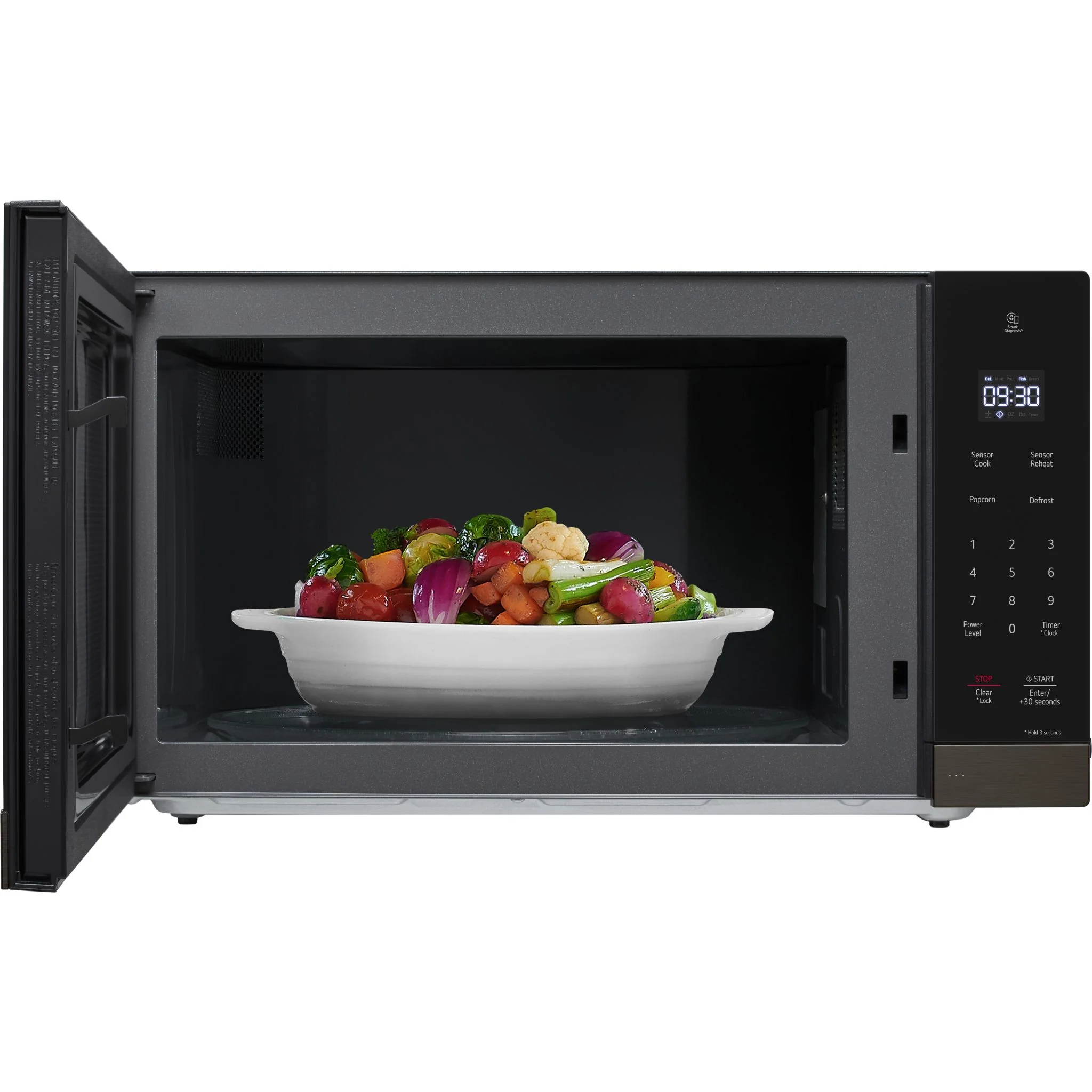 LG 2.0 cu. ft. NeoChef™ Countertop Microwave with Smart Inverter and Sensor Cooking - Black Stainless (MSER2090D) - Image 6