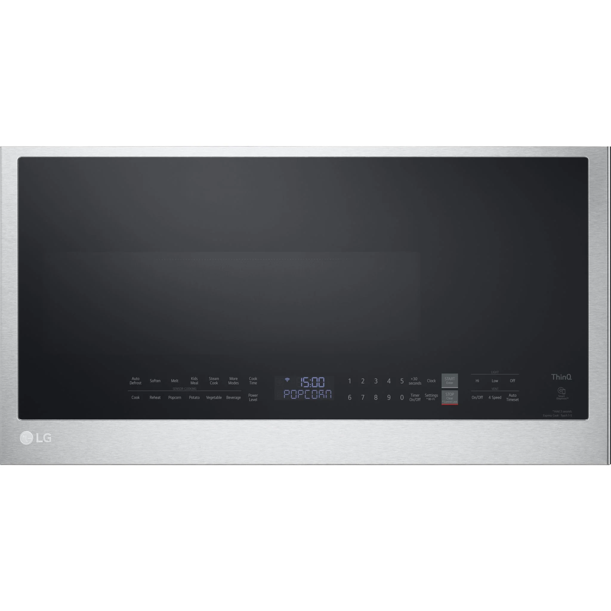 LG 2.0 cu. ft. Smart Over-the-Range Microwave - Stainless (MVEL2033F) - Image 2