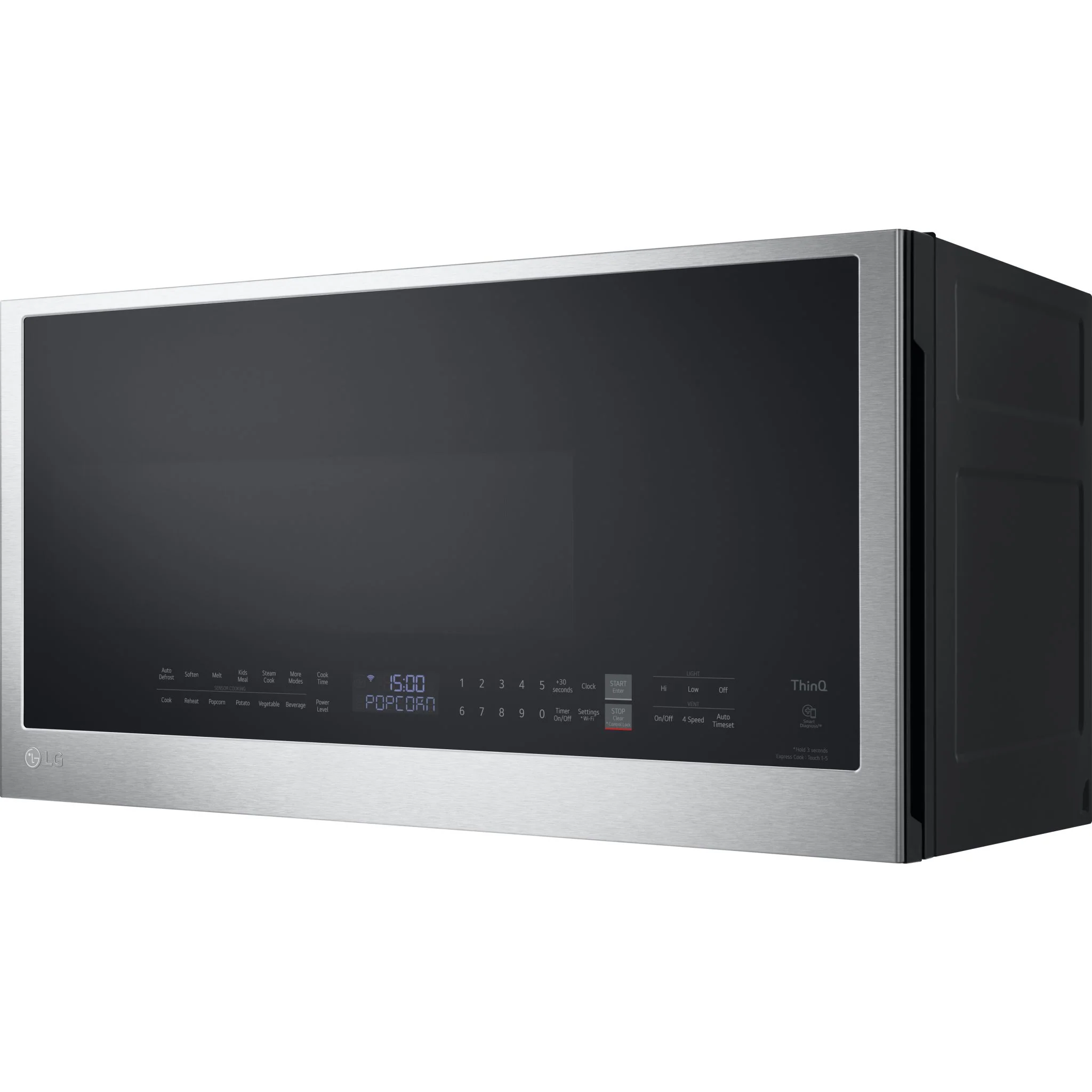 LG 2.0 cu. ft. Smart Over-the-Range Microwave - Stainless (MVEL2033F) - Image 4