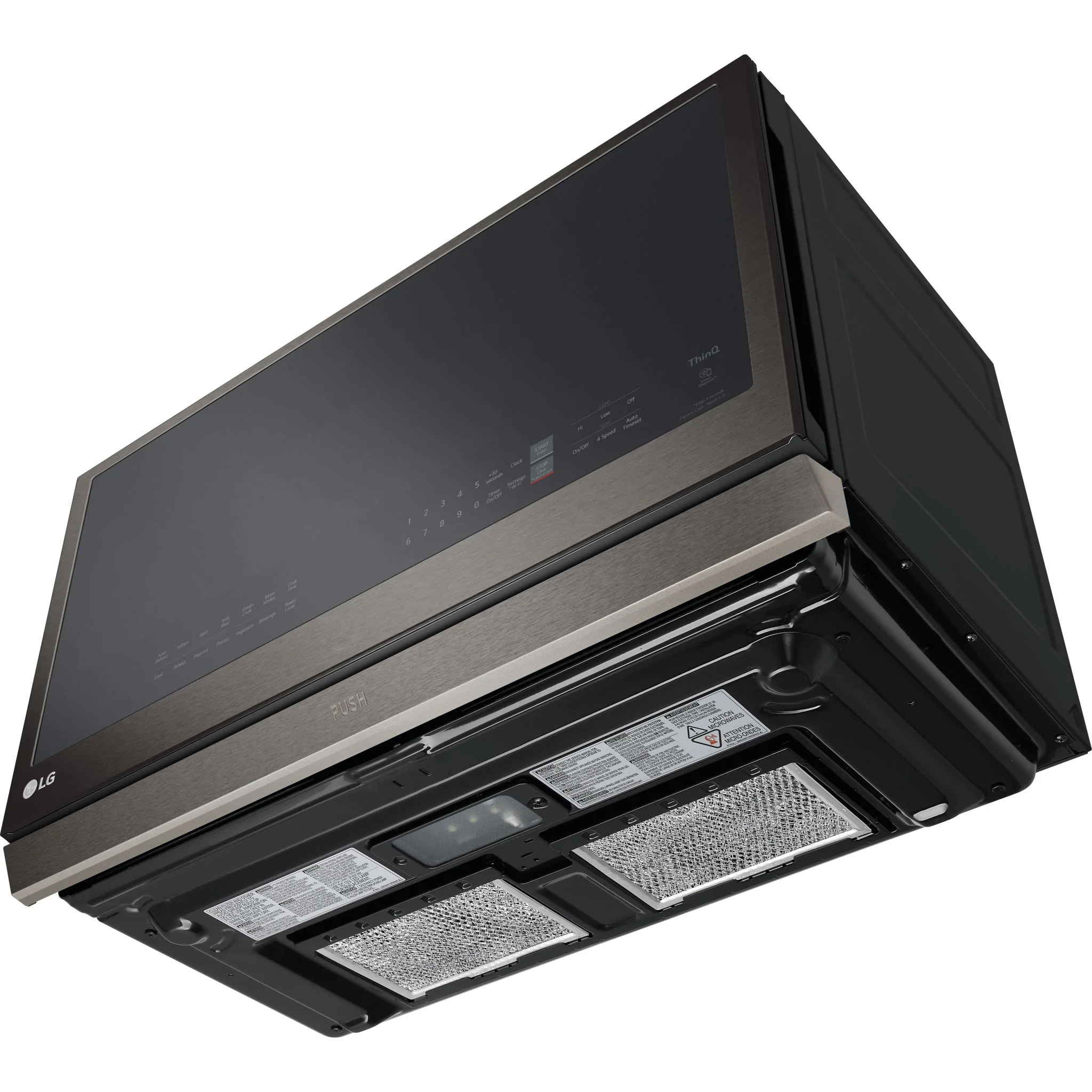 LG 2.1 cu. ft. Smart Over-the-Range Microwave with ExtendaVent®2.0 & EasyClean - Black Stainless (MVEL2137D) - Image 13