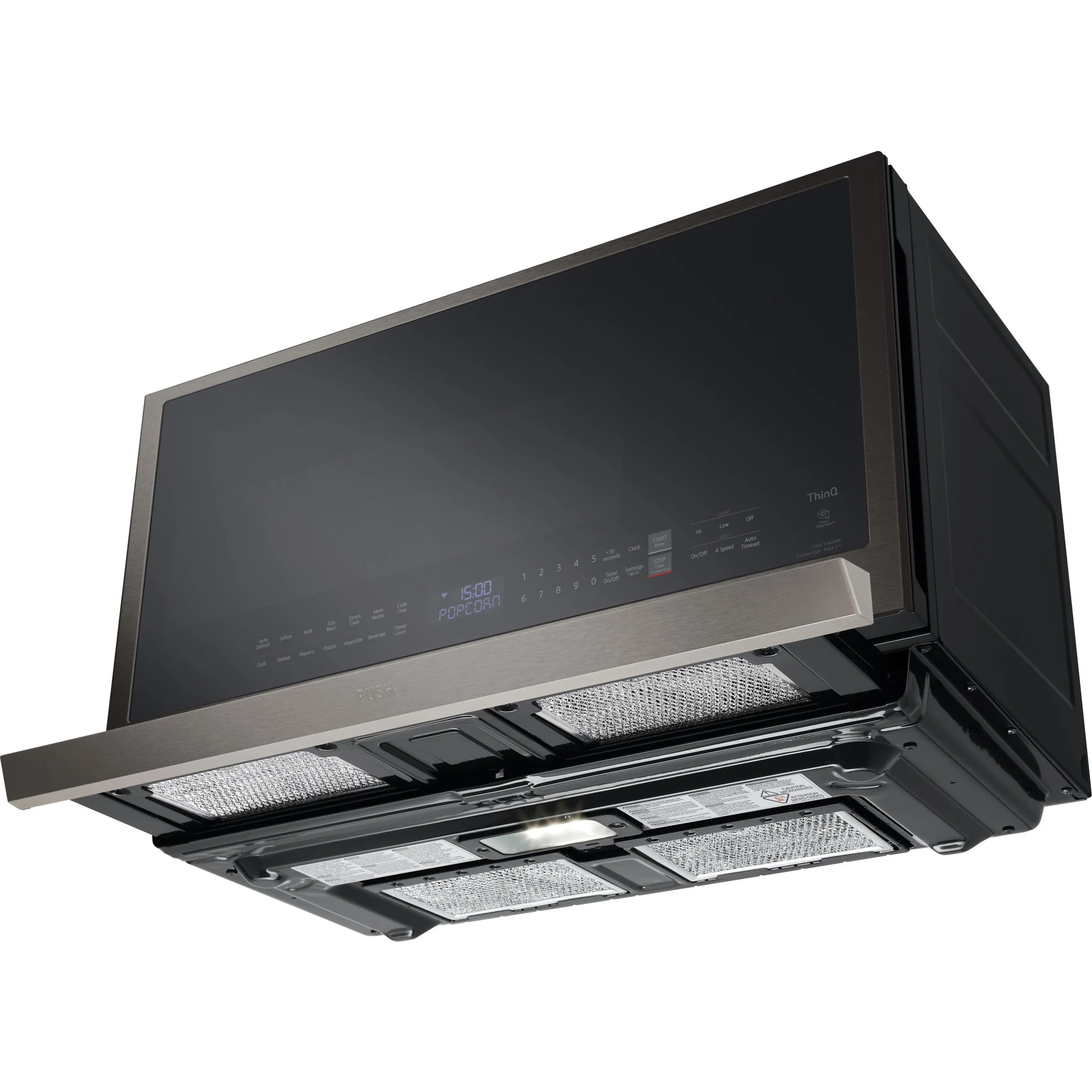 LG 2.1 cu. ft. Smart Over-the-Range Microwave with ExtendaVent®2.0 & EasyClean - Black Stainless (MVEL2137D) - Image 17