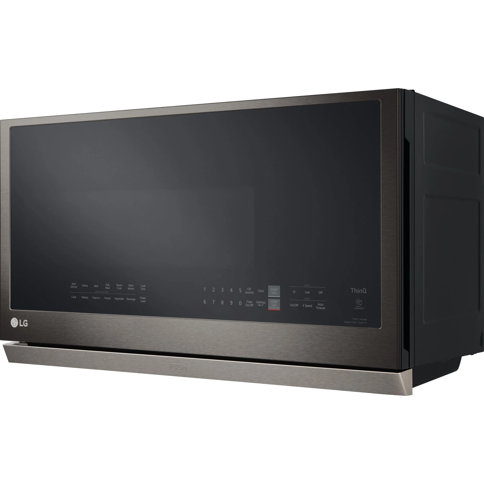 LG 2.1 cu. ft. Smart Over-the-Range Microwave with ExtendaVent®2.0 & EasyClean - Black Stainless (MVEL2137D) - Image 5