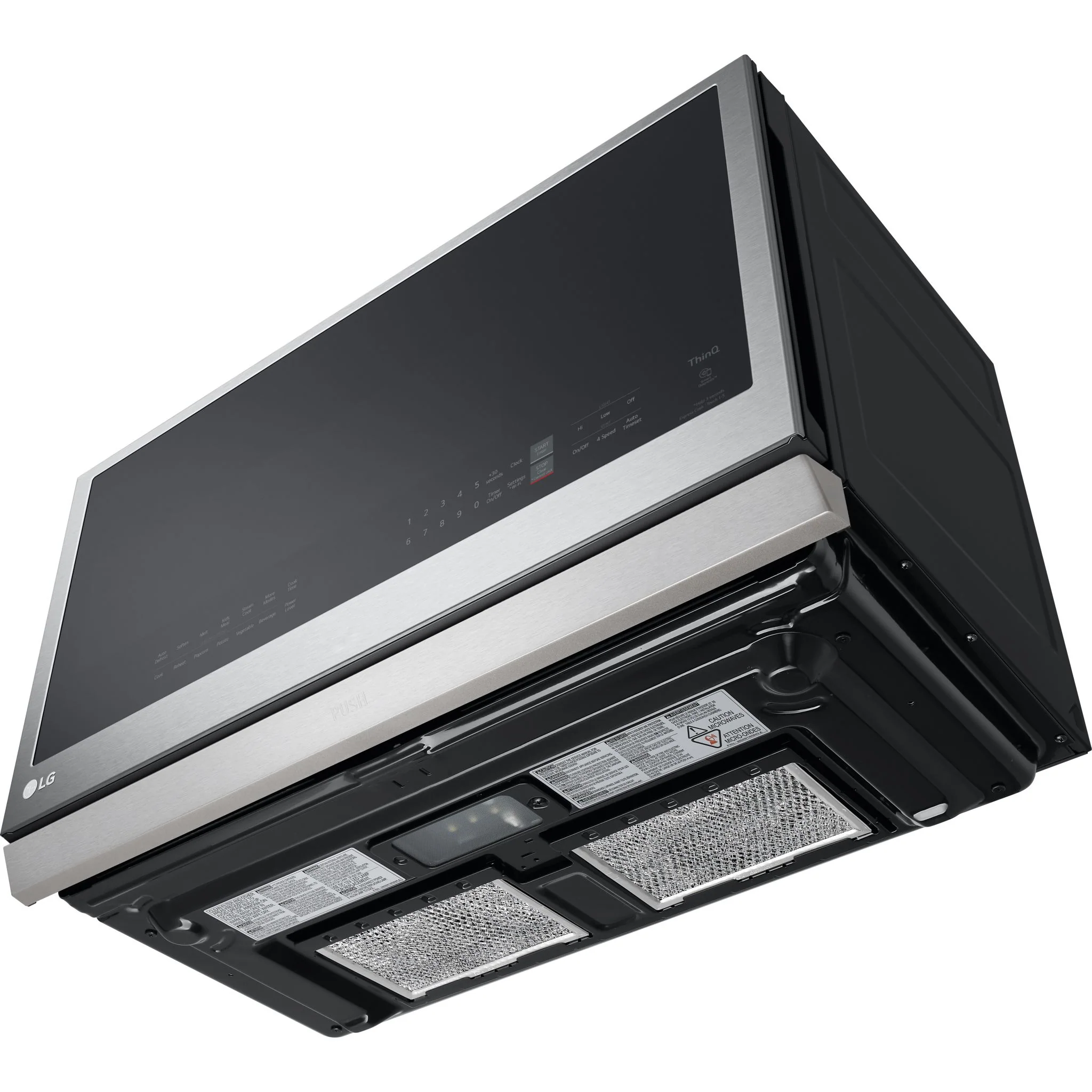 LG 2.1 cu. ft. Smart Over-the-Range Microwave with ExtendaVent®2.0 & EasyClean - Stainless (MVEL2137F) - Image 10