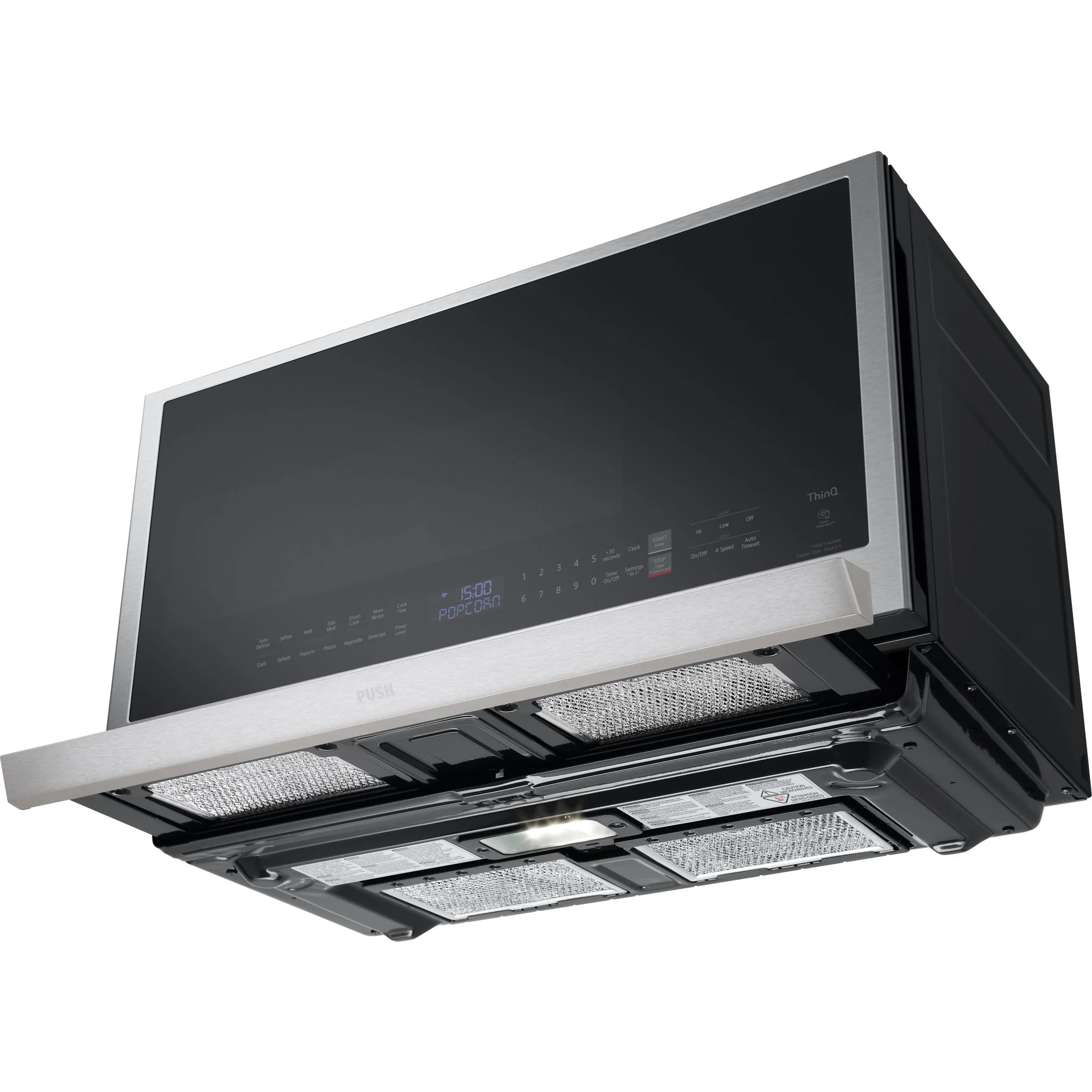LG 2.1 cu. ft. Smart Over-the-Range Microwave with ExtendaVent®2.0 & EasyClean - Stainless (MVEL2137F) - Image 11