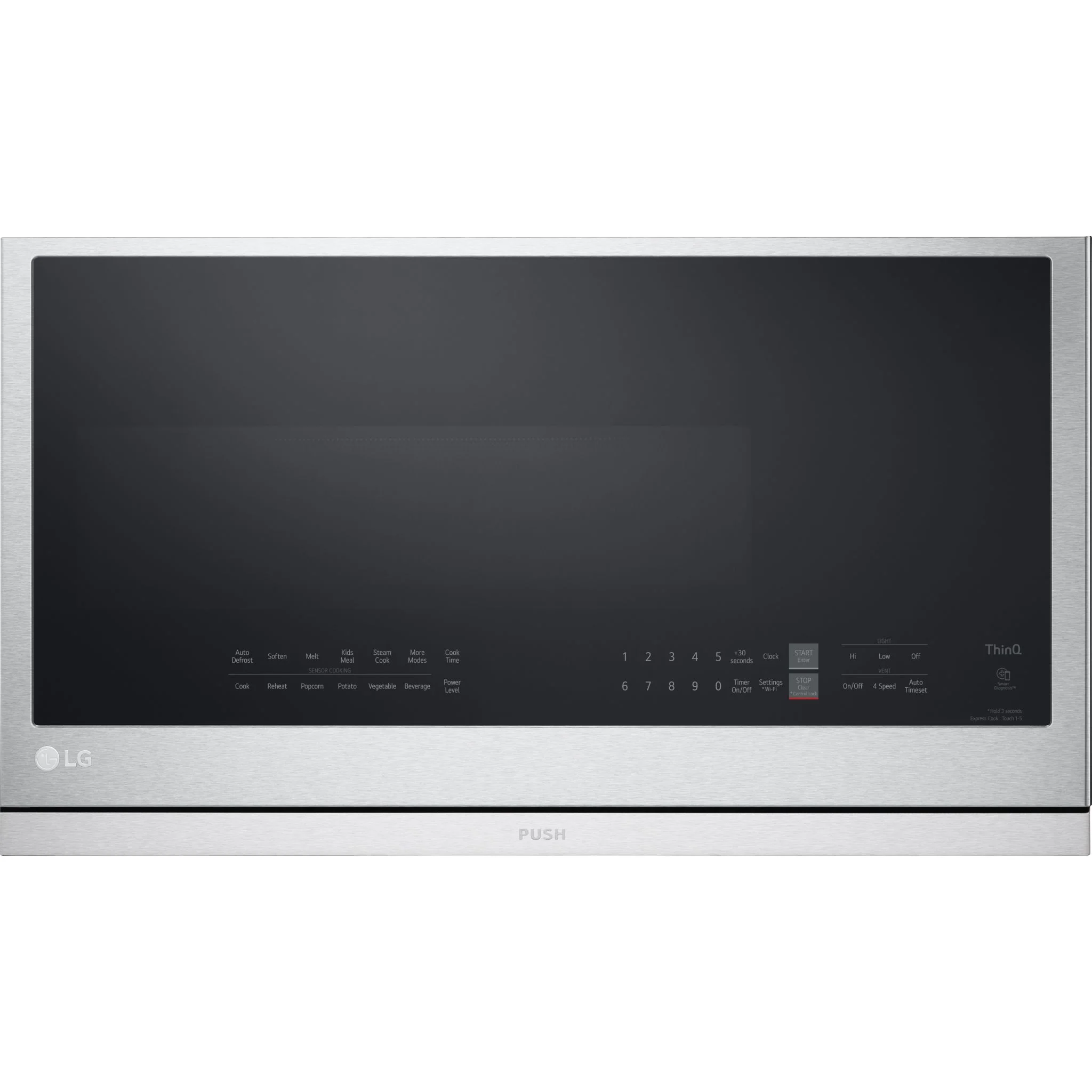 LG 2.1 cu. ft. Smart Over-the-Range Microwave with ExtendaVent®2.0 & EasyClean - Stainless (MVEL2137F) - Image 2