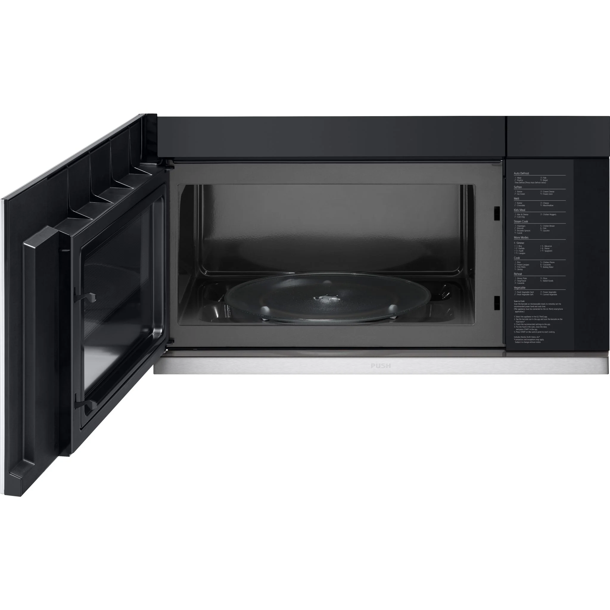 LG 2.1 cu. ft. Smart Over-the-Range Microwave with ExtendaVent®2.0 & EasyClean - Stainless (MVEL2137F) - Image 7
