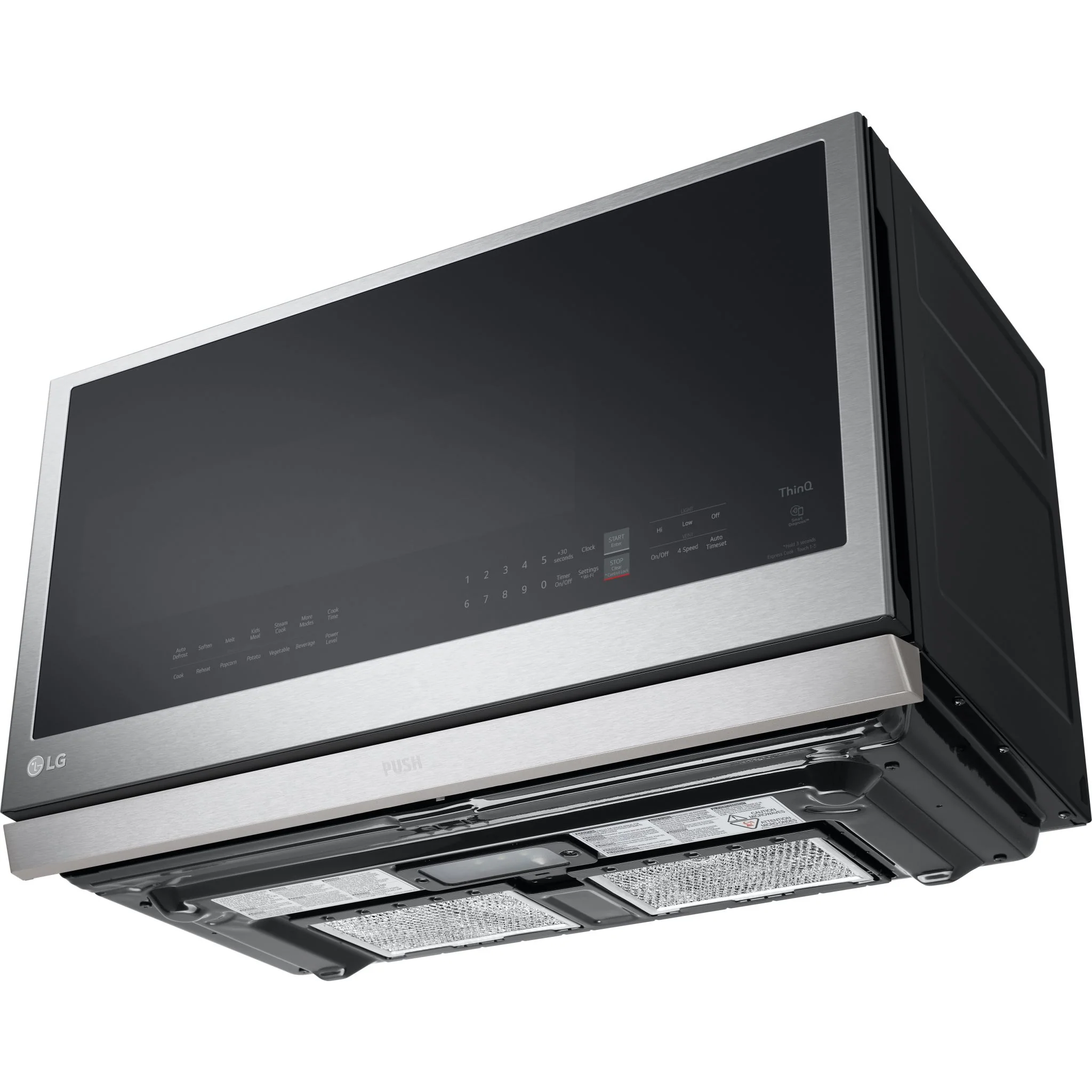LG 2.1 cu. ft. Smart Over-the-Range Microwave with ExtendaVent®2.0 & EasyClean - Stainless (MVEL2137F) - Image 9