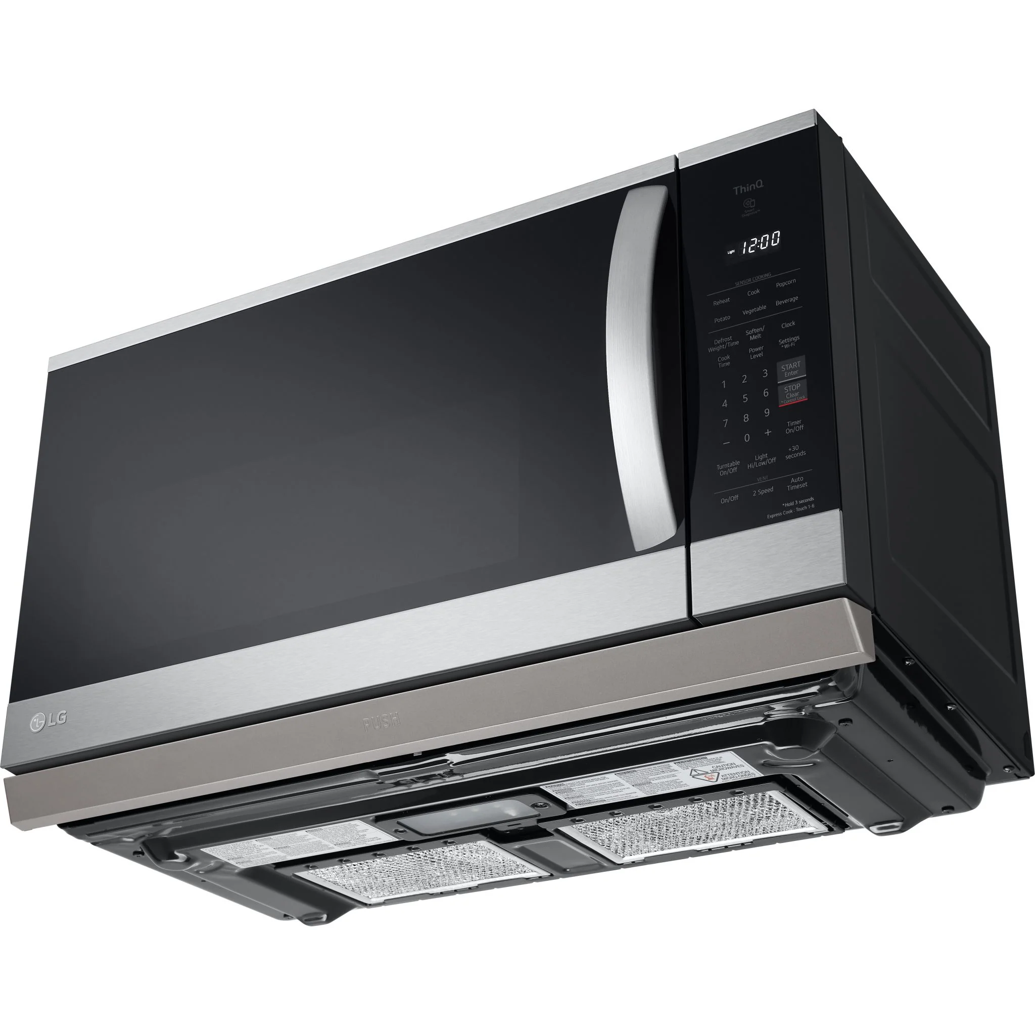 LG 2.1 cu. ft. Smart Over-the-Range Microwave with ExtendaVent® 2.0 - Stainless (MVEL2125F) - Image 10