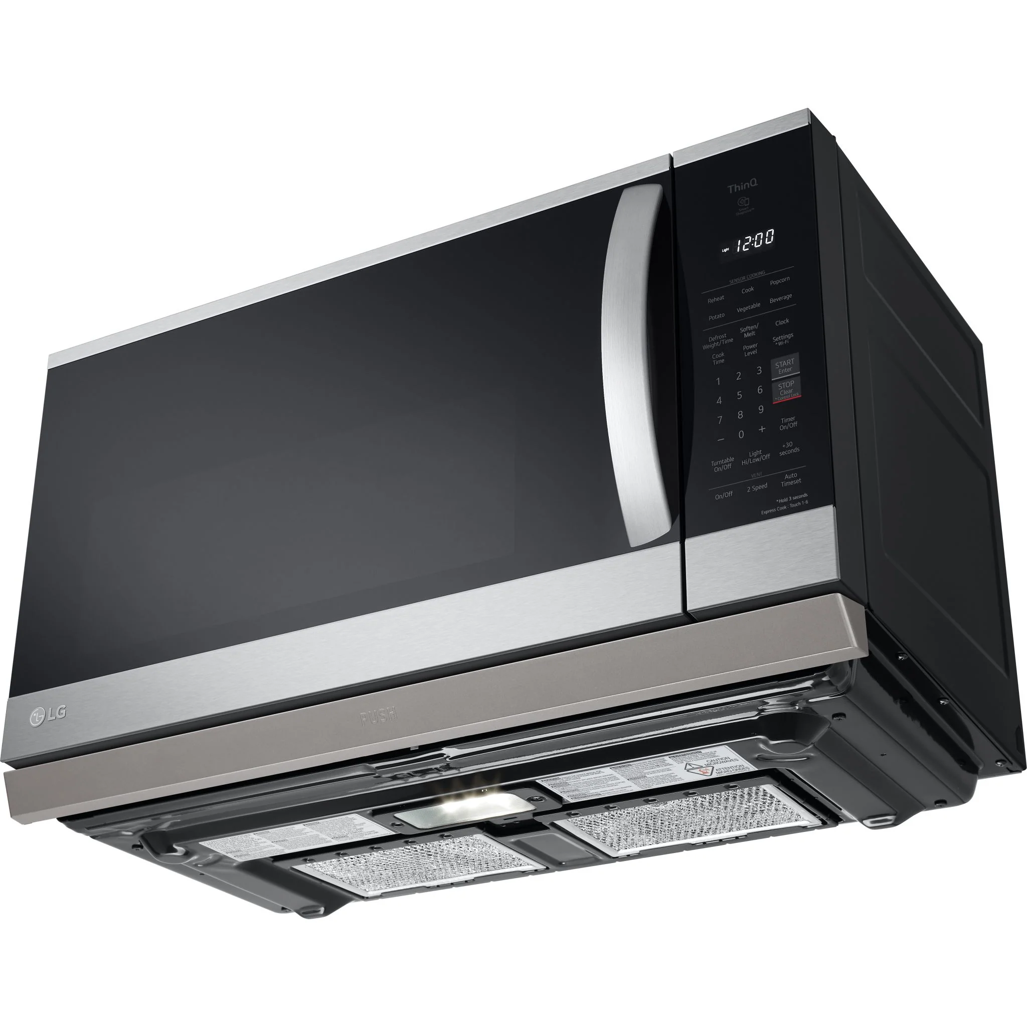 LG 2.1 cu. ft. Smart Over-the-Range Microwave with ExtendaVent® 2.0 - Stainless (MVEL2125F) - Image 11