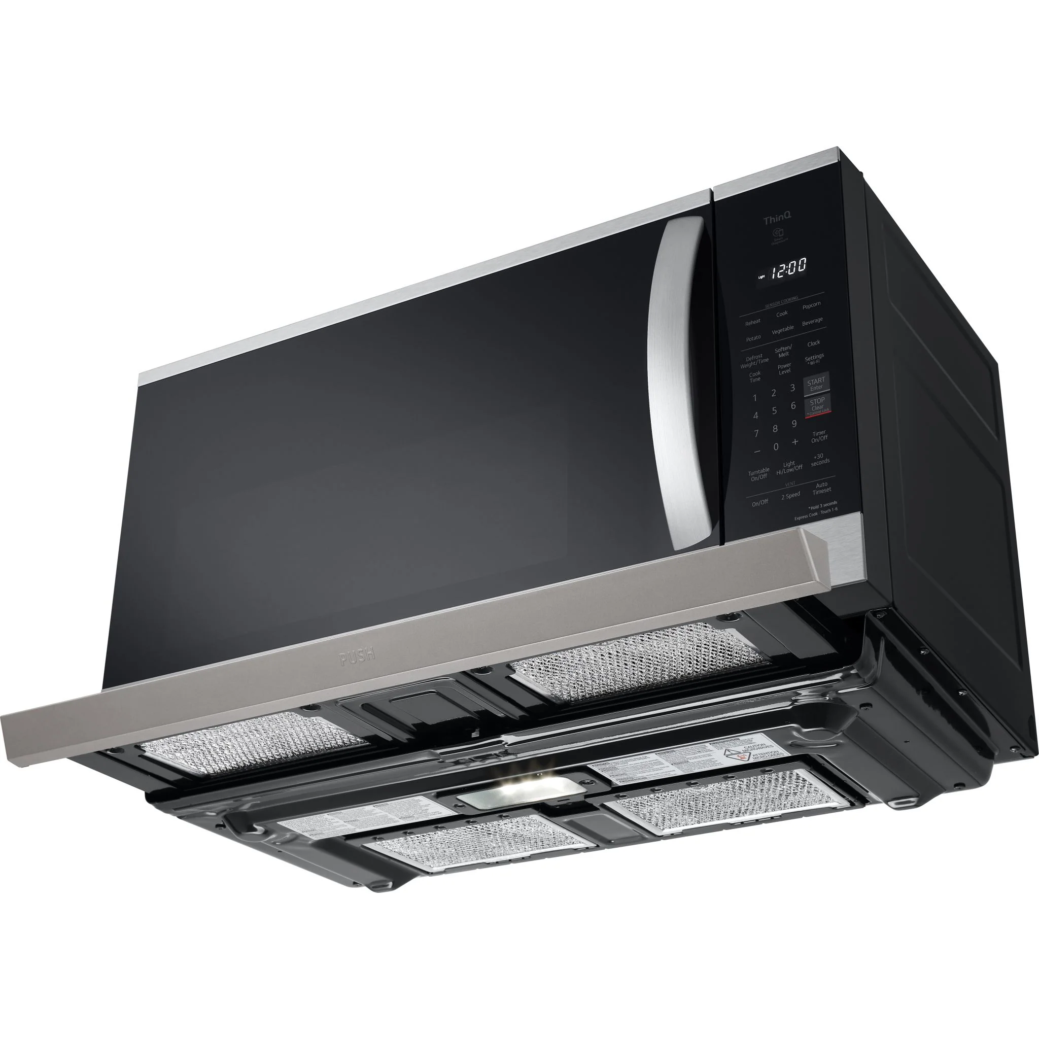 LG 2.1 cu. ft. Smart Over-the-Range Microwave with ExtendaVent® 2.0 - Stainless (MVEL2125F) - Image 12