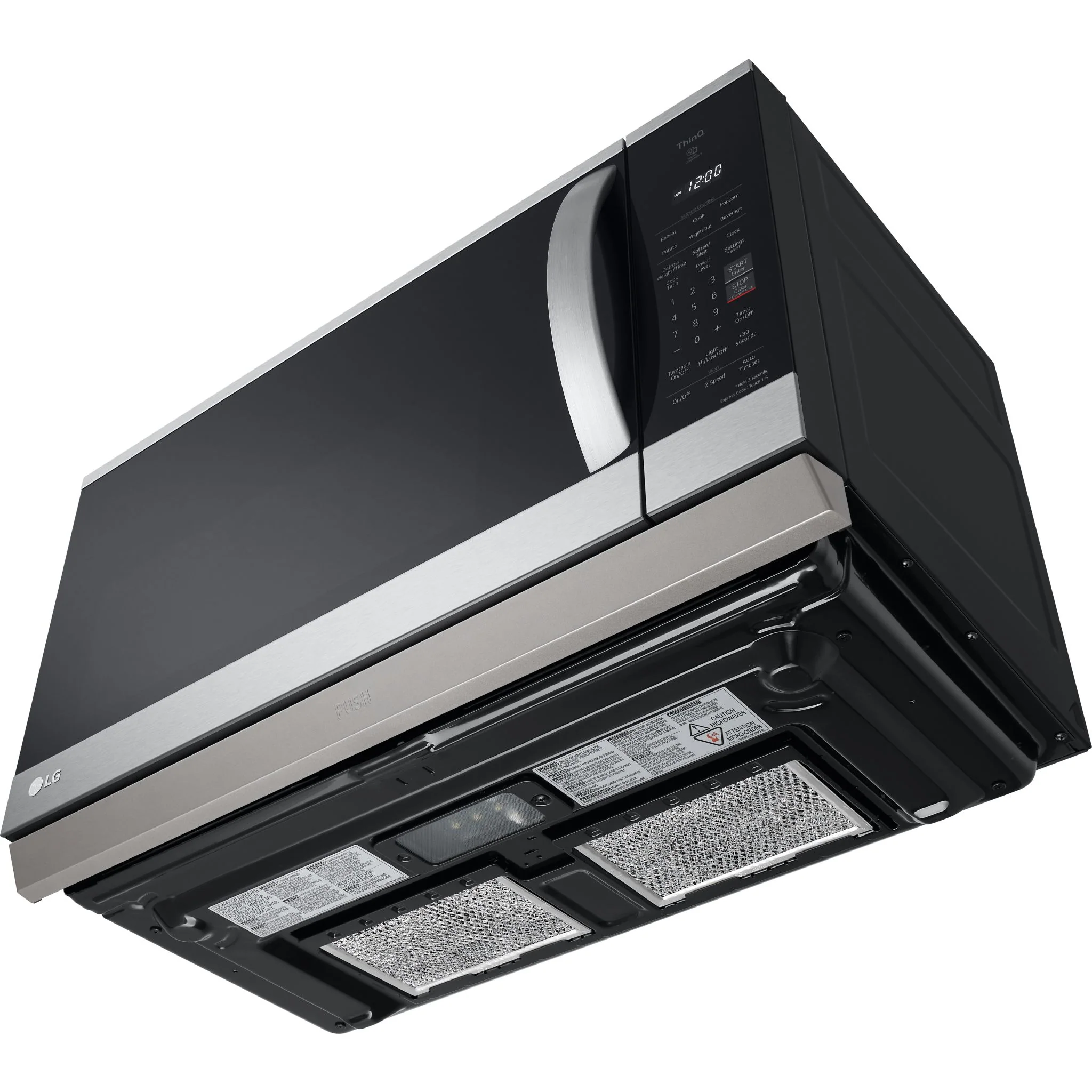 LG 2.1 cu. ft. Smart Over-the-Range Microwave with ExtendaVent® 2.0 - Stainless (MVEL2125F) - Image 13