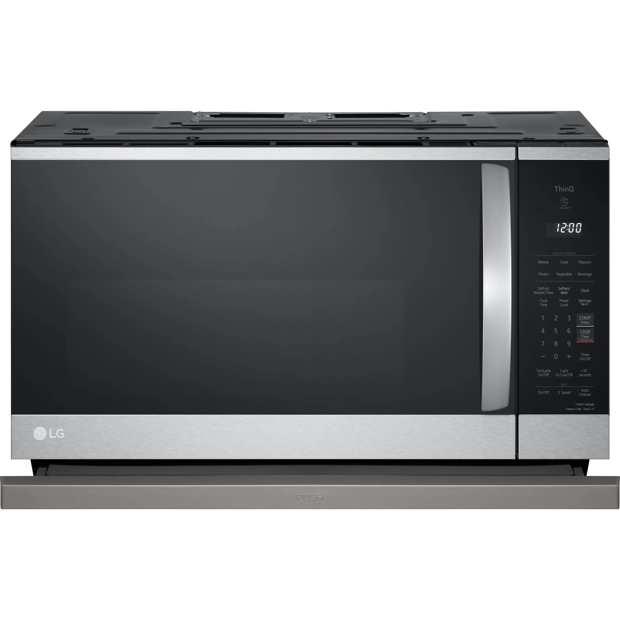 LG 2.1 cu. ft. Smart Over-the-Range Microwave with ExtendaVent® 2.0 - Stainless (MVEL2125F) - Image 2