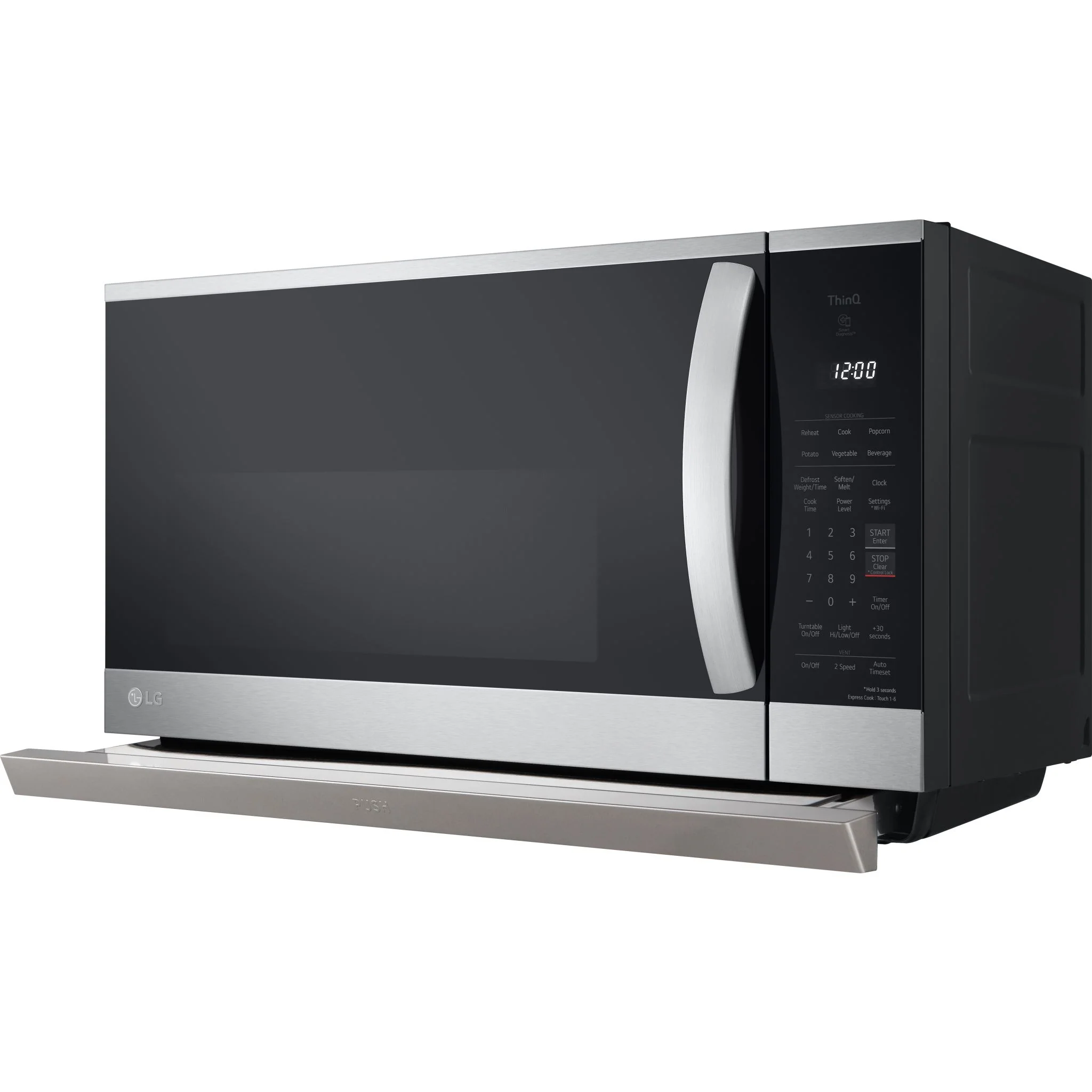 LG 2.1 cu. ft. Smart Over-the-Range Microwave with ExtendaVent® 2.0 - Stainless (MVEL2125F) - Image 6