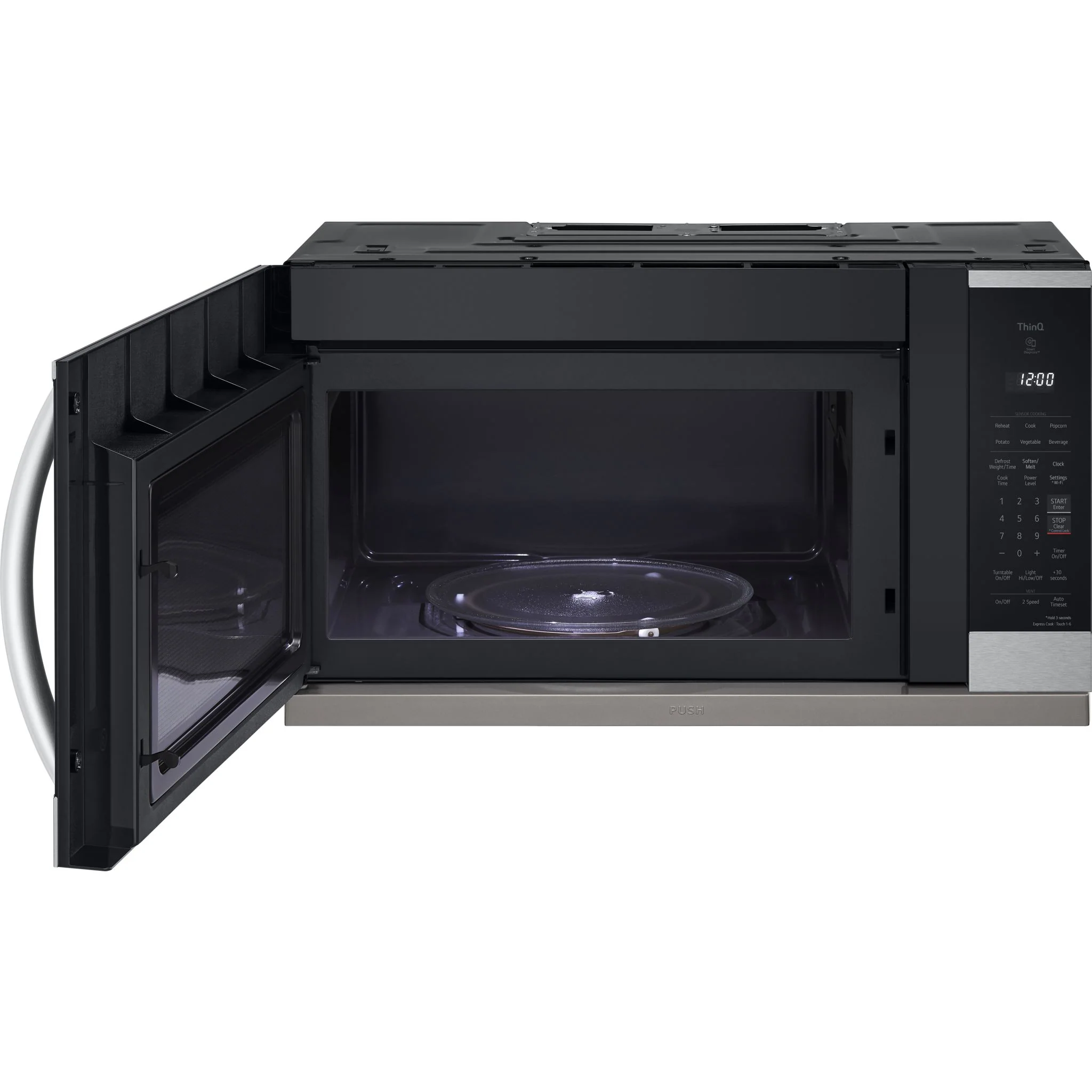 LG 2.1 cu. ft. Smart Over-the-Range Microwave with ExtendaVent® 2.0 - Stainless (MVEL2125F) - Image 9