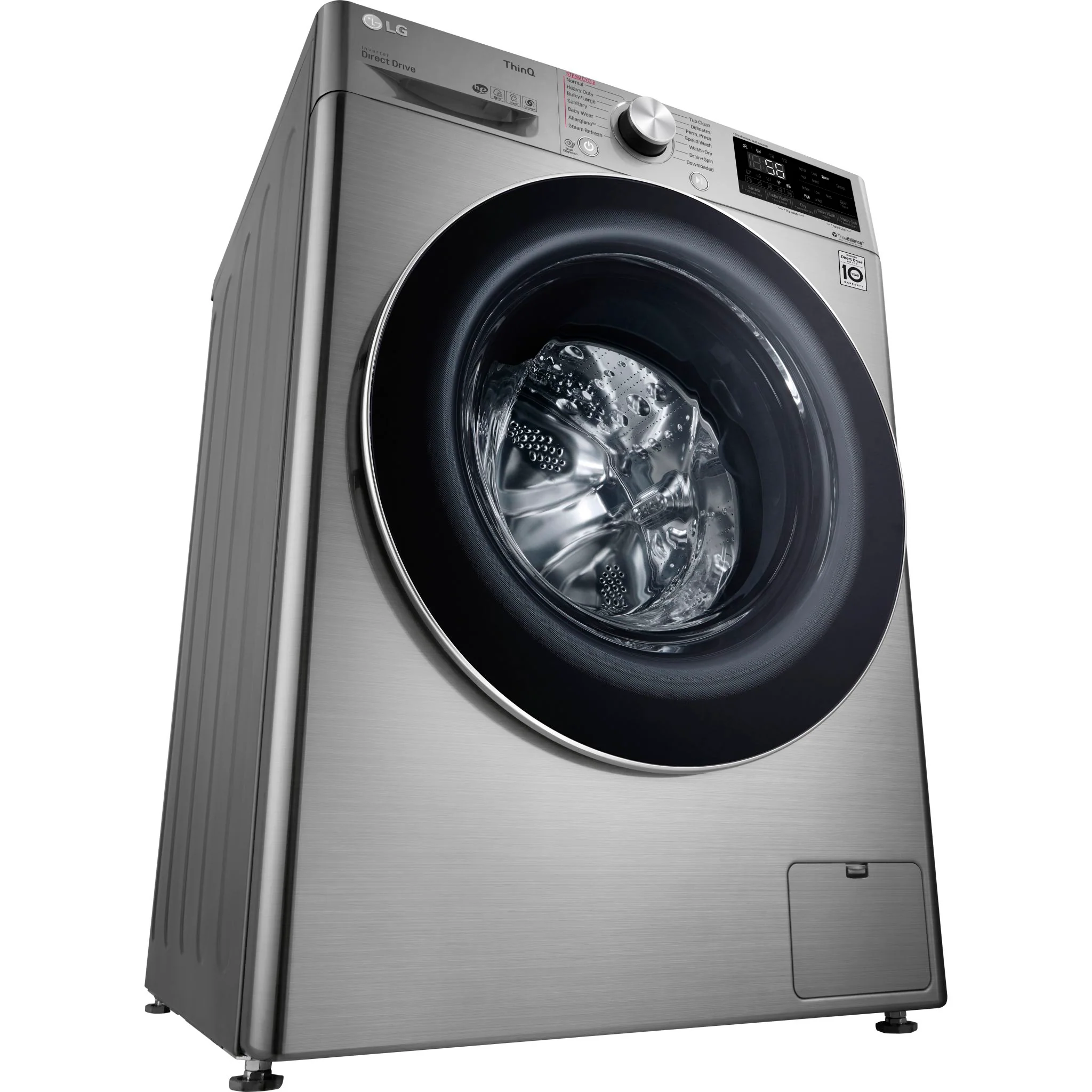 LG 2.6 cu. ft. Front Load Washer & Dryer Combo - Graphite Steel VCM (WM3555HVA) - Image 9