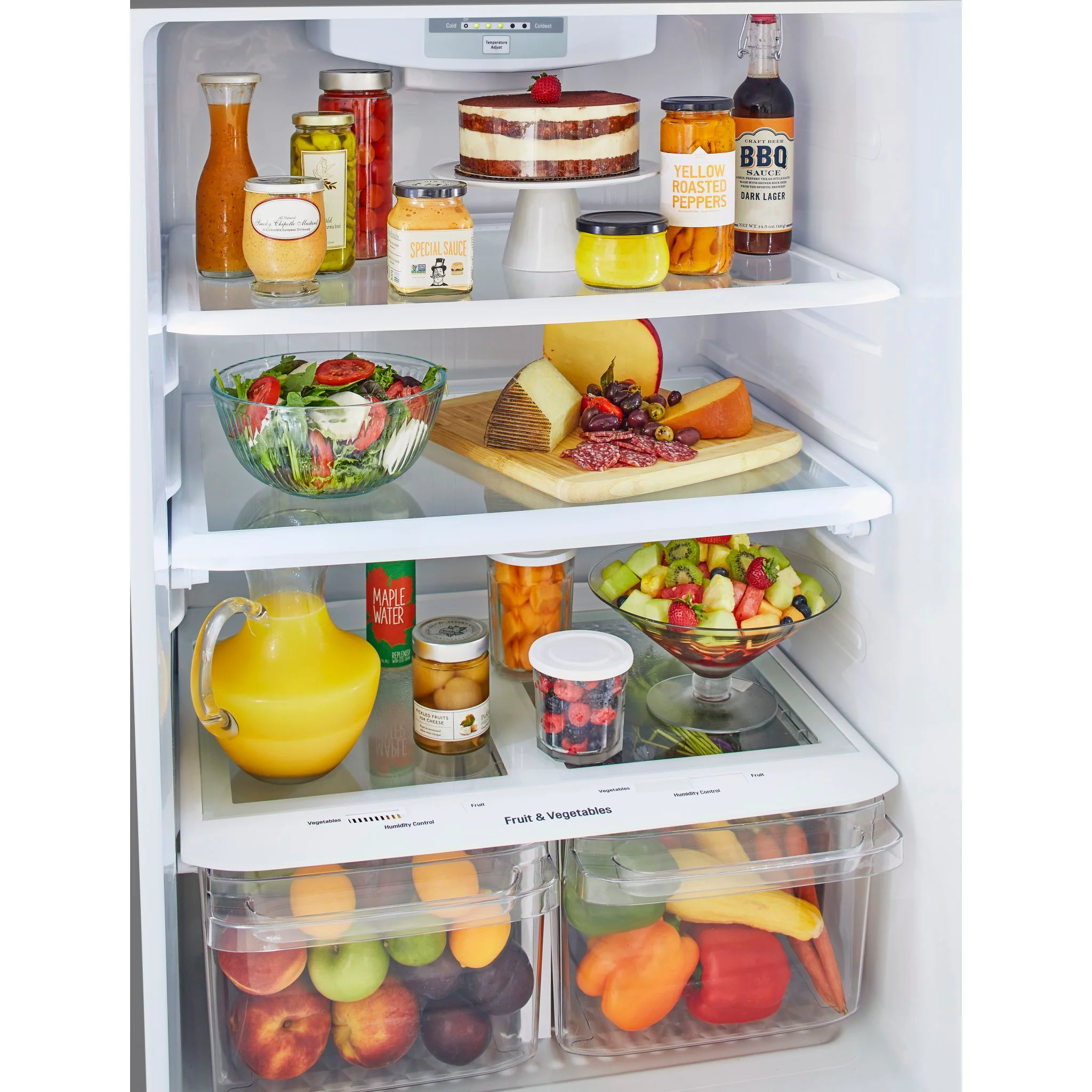 LG 20 cu. ft. 30-inch Wide Top Freezer Refrigerator - Stainless Steel - Stainless (LTCS20020S) - Image 7