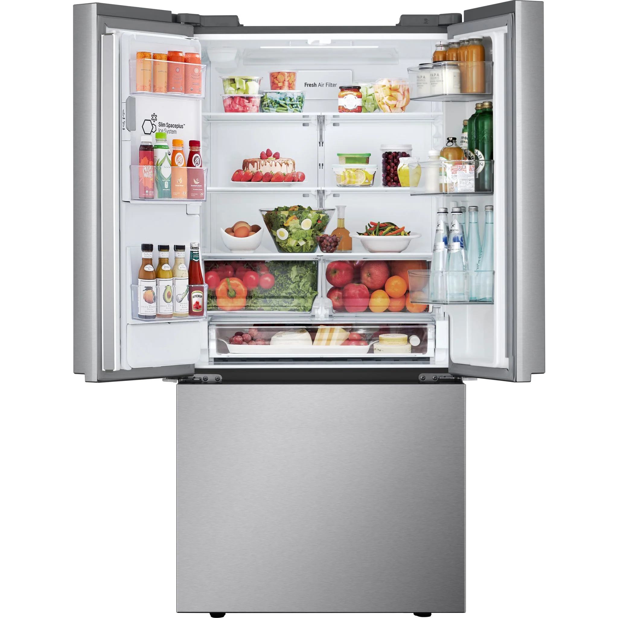 LG 20 cu.ft. French 3-Door Counter-Depth MAX™ Refrigerator with Ice and Water Dispenser, 33 - Stainless (LF20C6330S) - Image 5