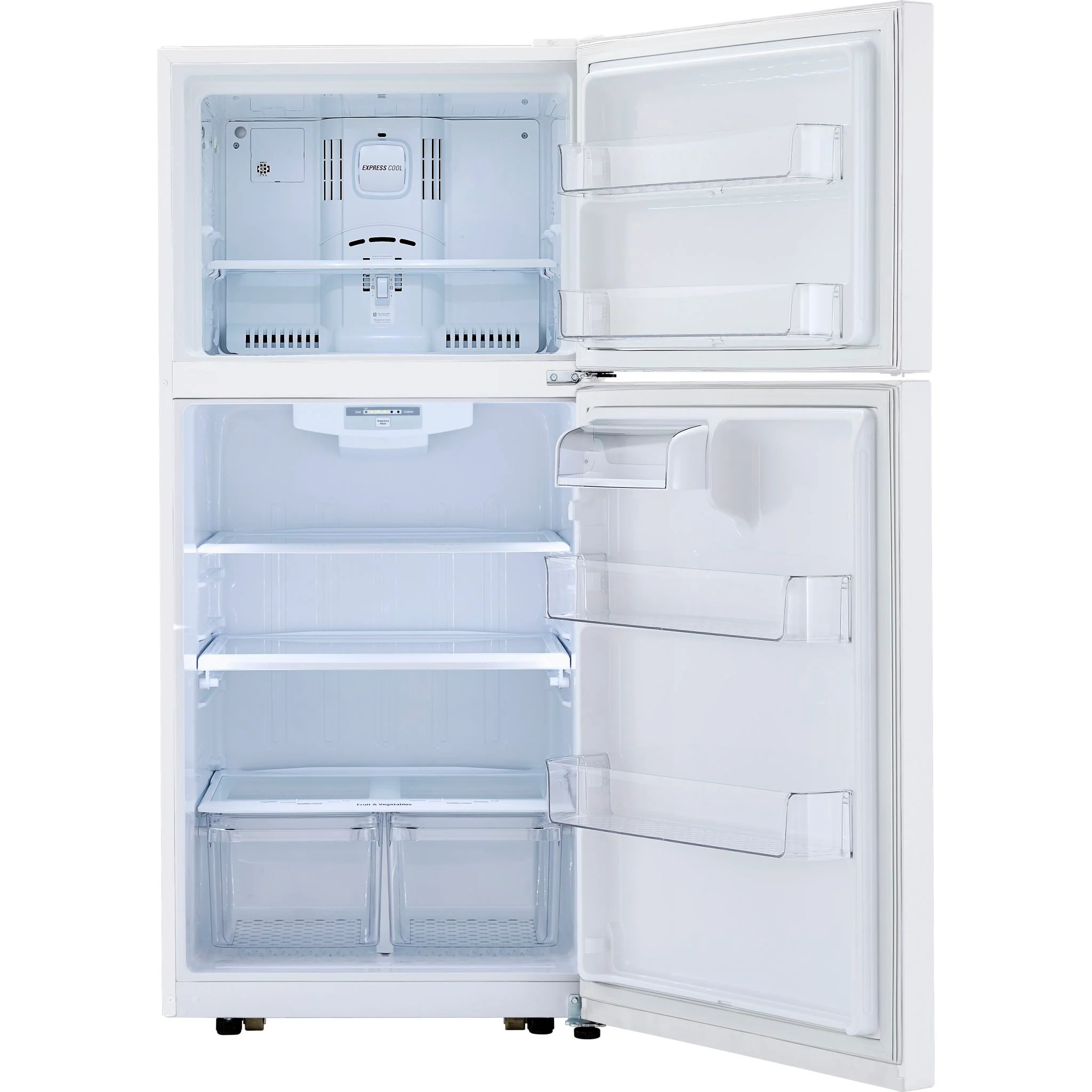 LG 20 cu. ft. Top Freezer Refrigerator - WHITE  (LTCS20020W) - Image 2
