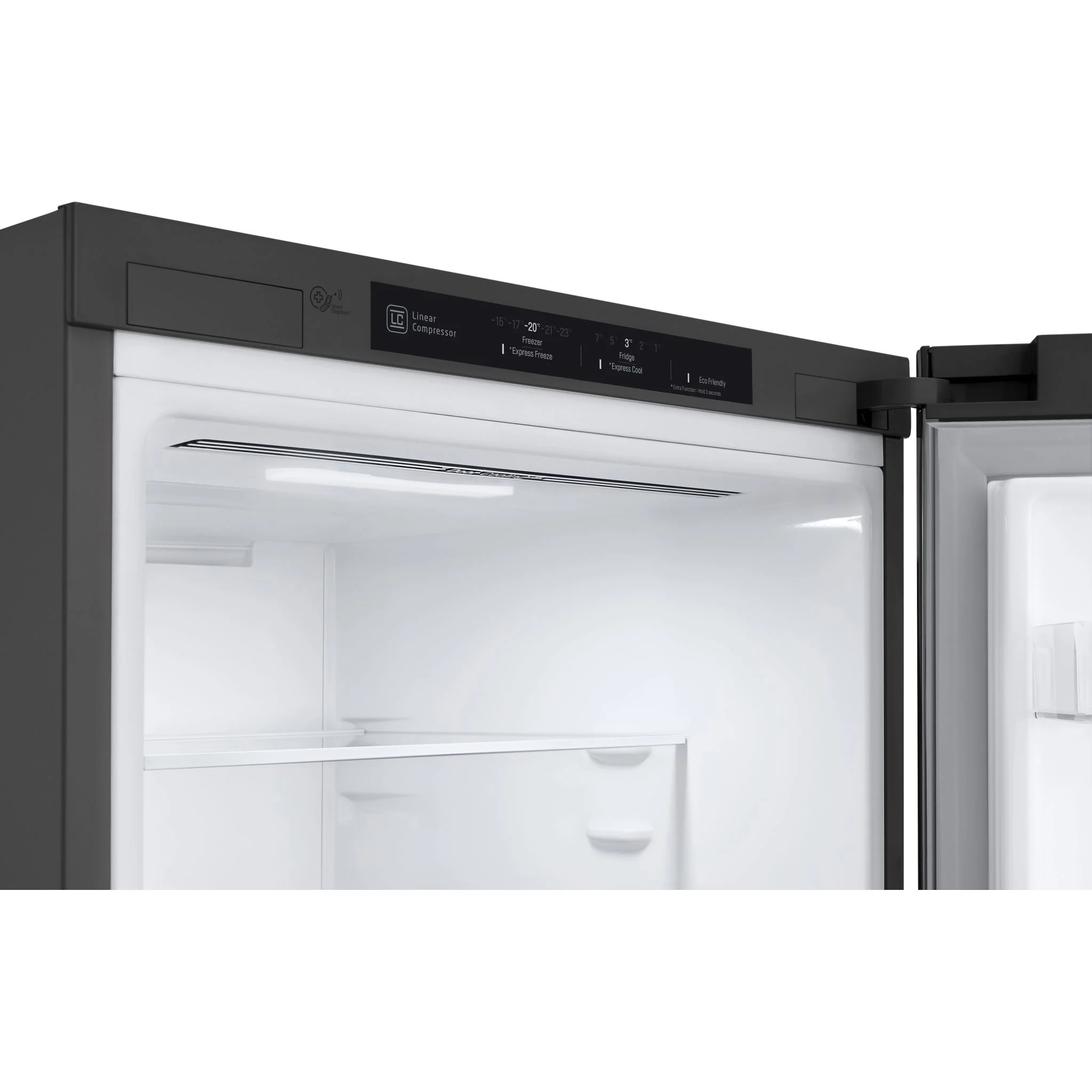 LG 24" Counter Depth Bottom Freezer Refrigerator with DoorCooling+, 12 cu. ft. - Platinum Silver (LBNC12231V) - Image 11