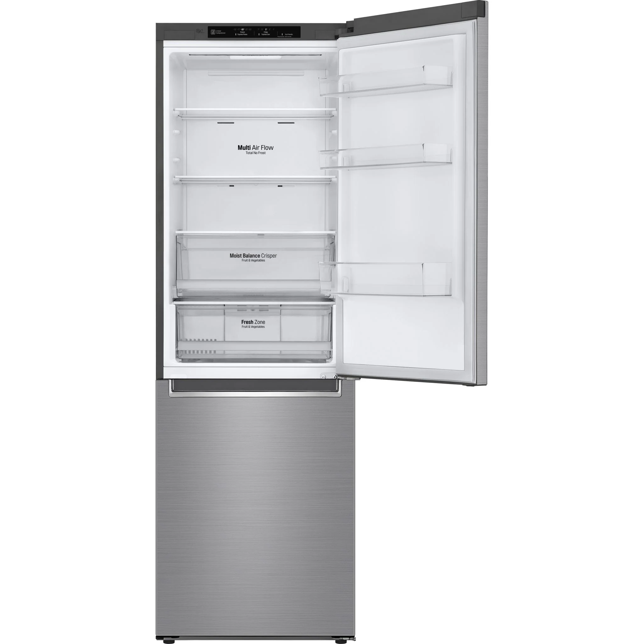 LG 24" Counter Depth Bottom Freezer Refrigerator with DoorCooling+, 12 cu. ft. - Platinum Silver (LBNC12231V) - Image 6