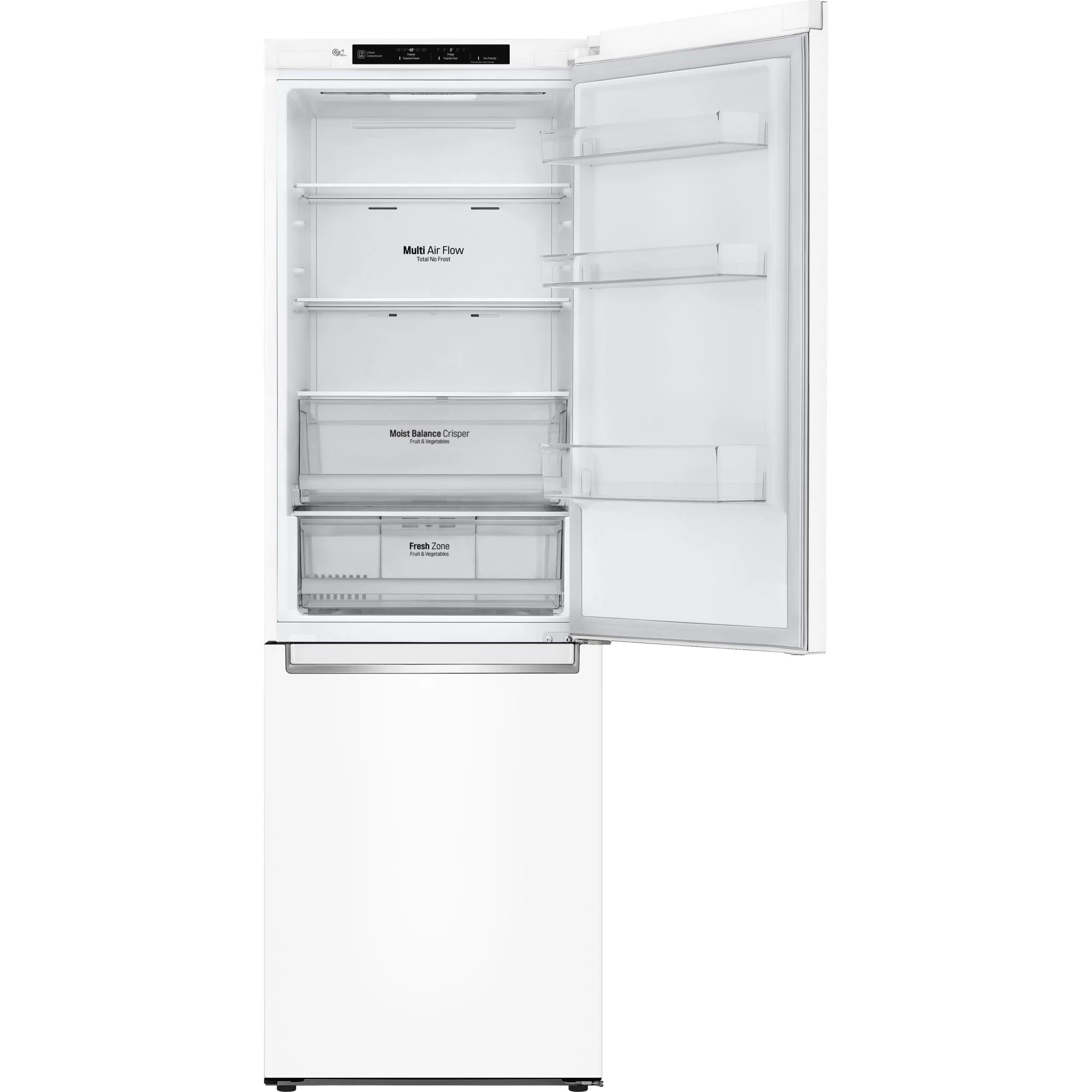 LG 24" Counter Depth Bottom Freezer Refrigerator with DoorCooling+, 12 cu. ft. - White (LBNC12231W) - Image 10